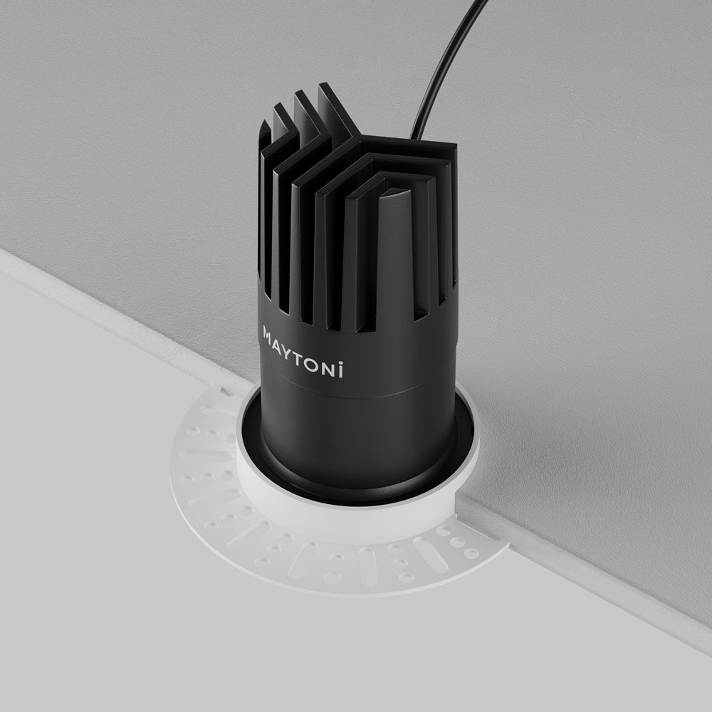 Maytoni Dip LED 50° recessed circular light black