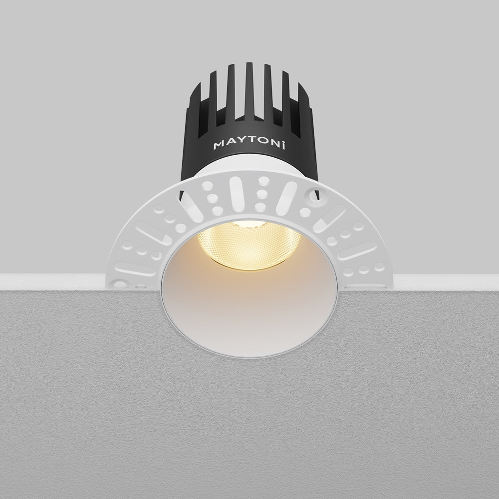 Maytoni Dip LED 50° recessed circular light white