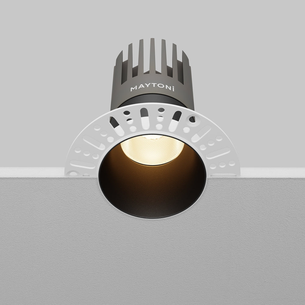 Maytoni Dip LED 50° recessed circular light black