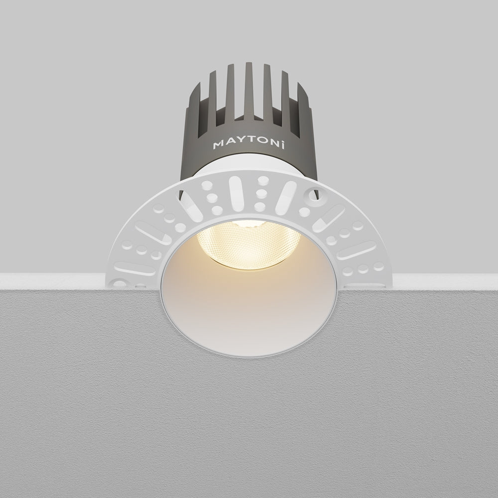 Maytoni Dip LED 50° recessed circular light white