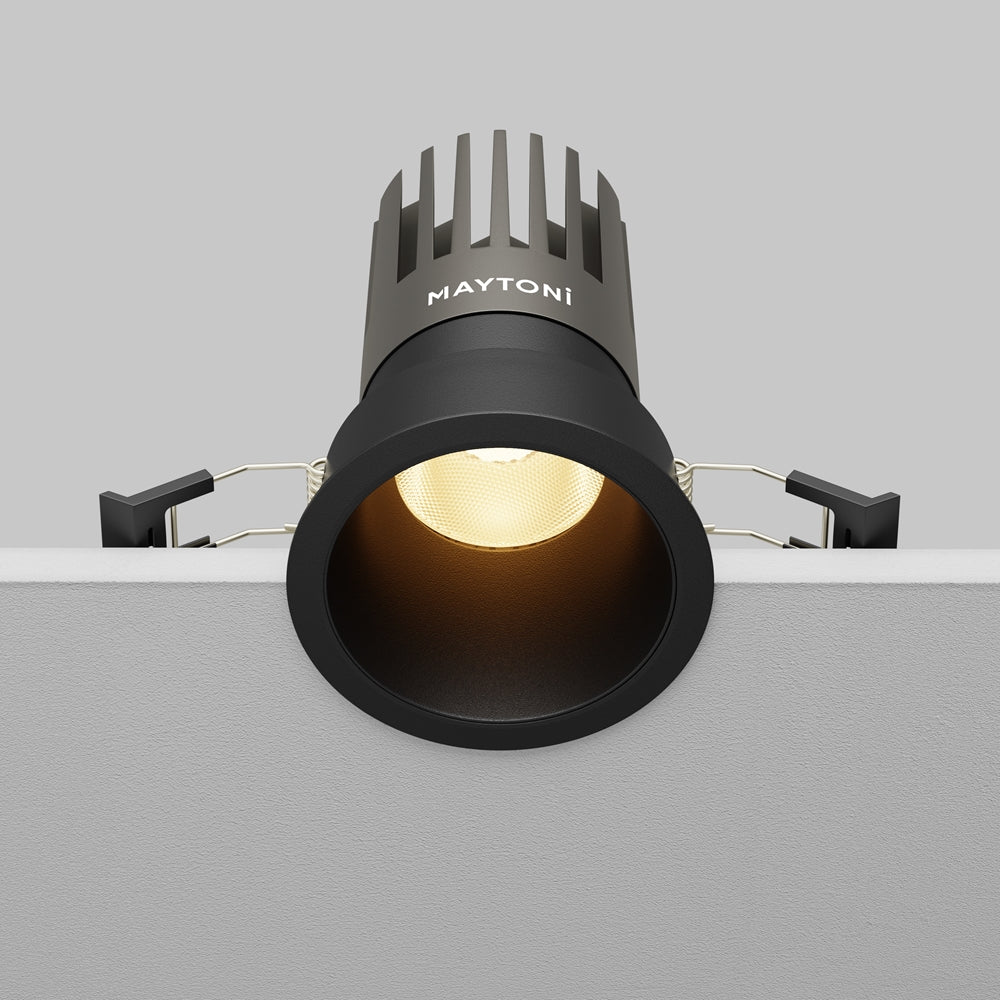 Maytoni Dip LED 50° recessed circular light black