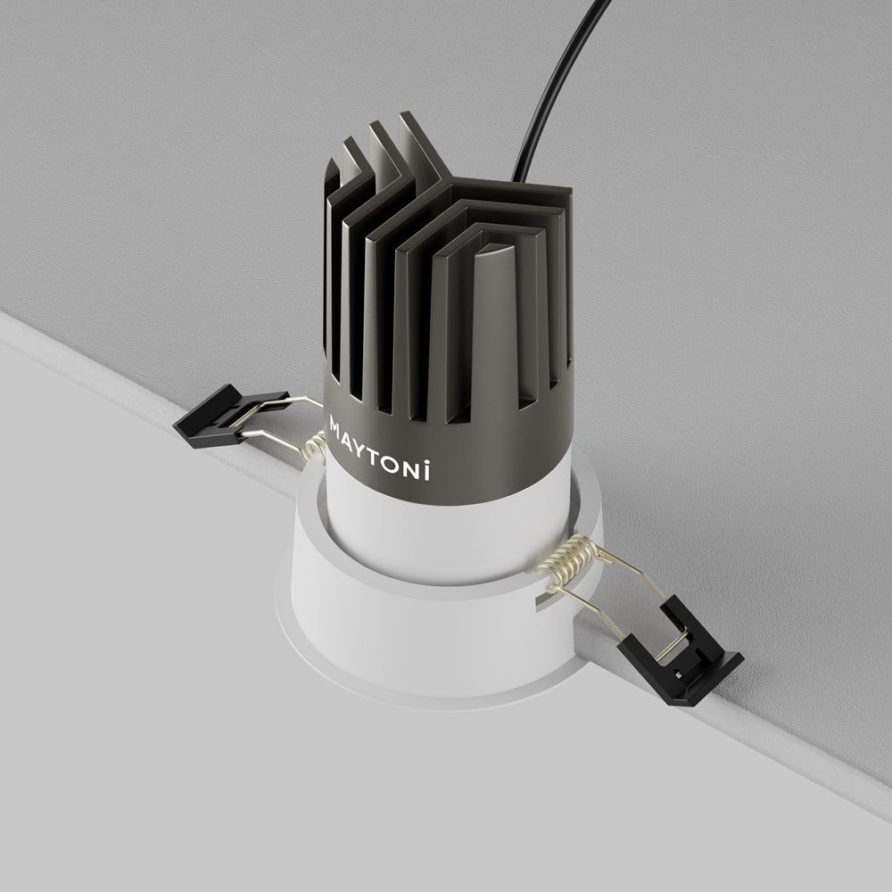Maytoni Dip LED 50° recessed circular light white