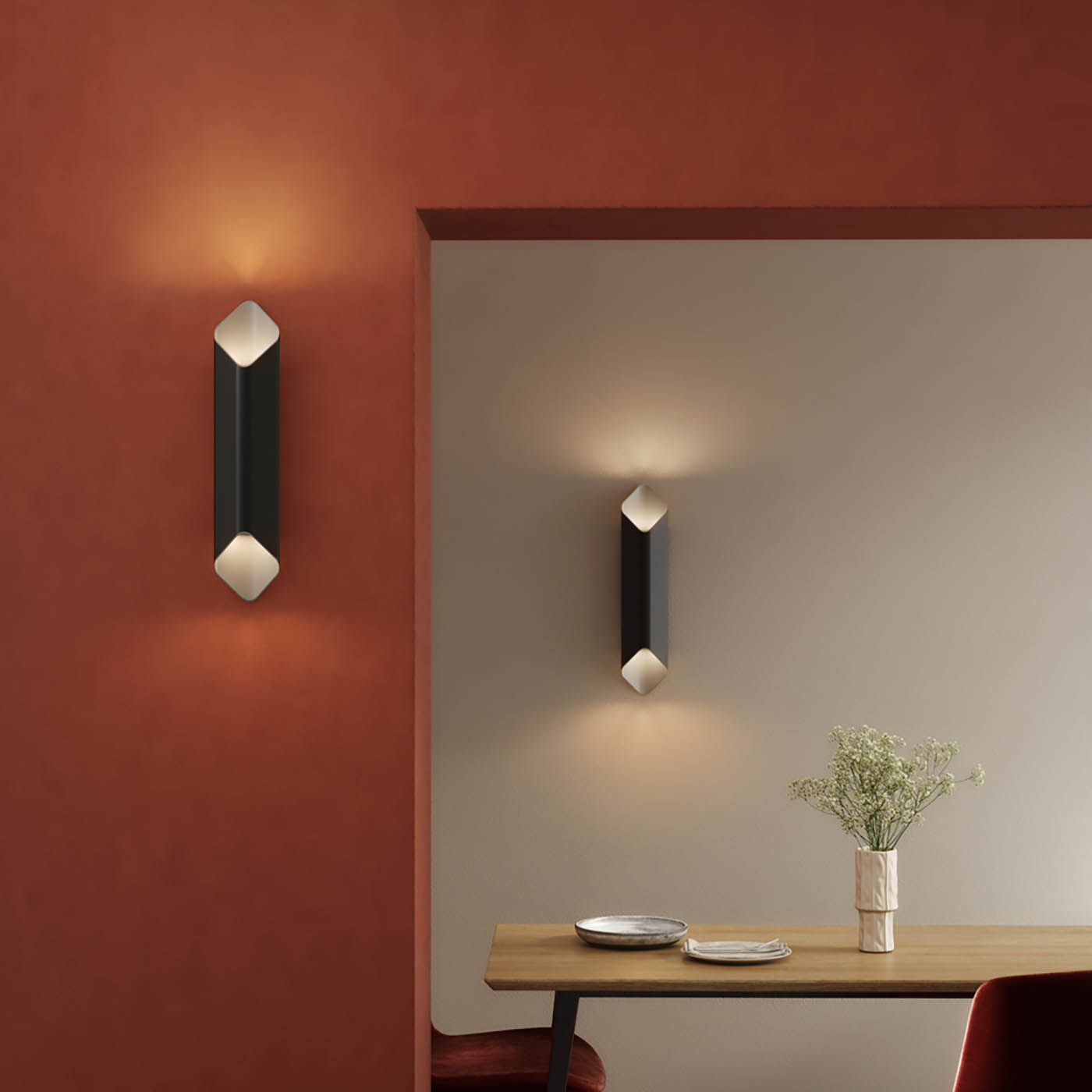 Astro Ako 600 LED nástěnné svítidlo stříbrné