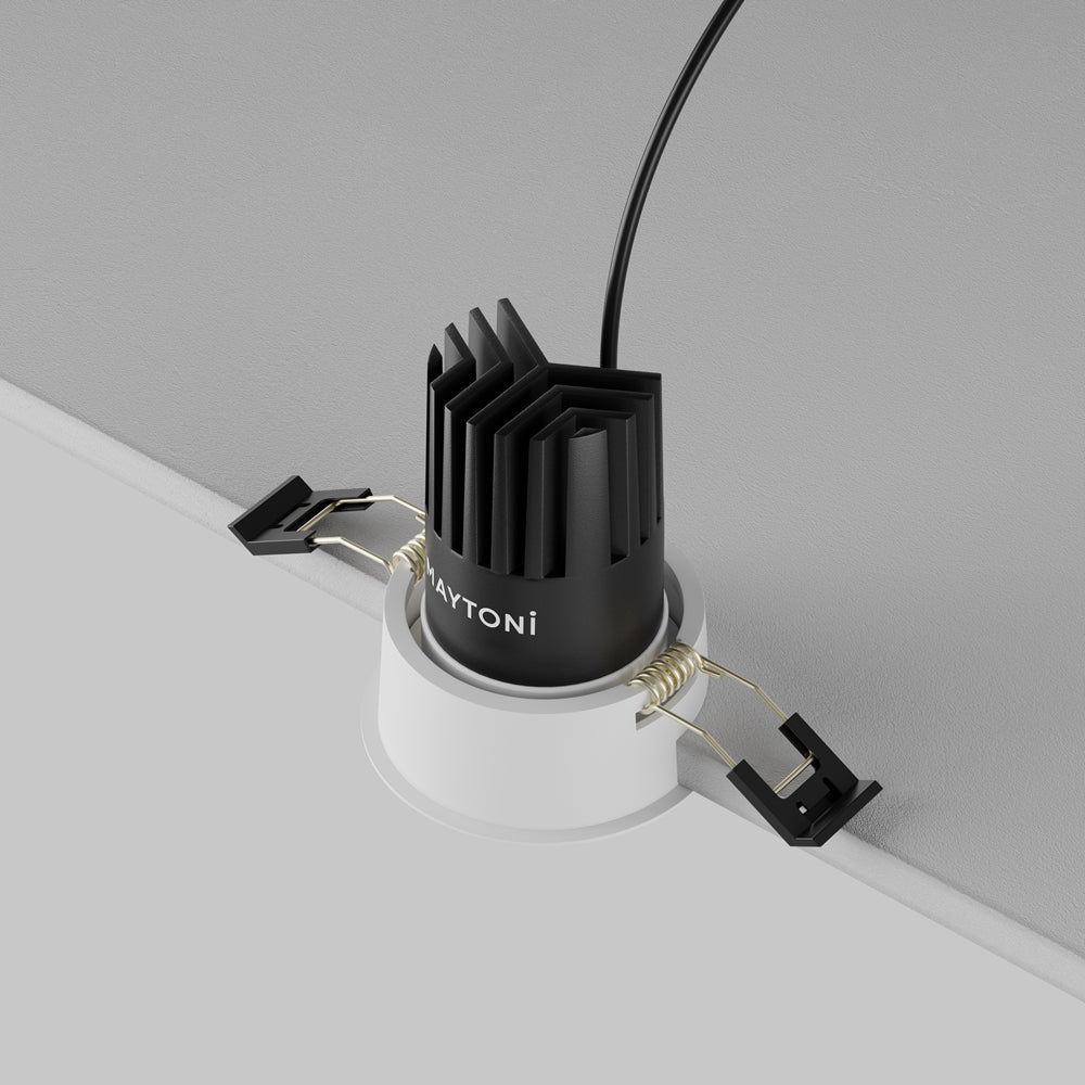 Maytoni Dip LED 50° recessed circular light white