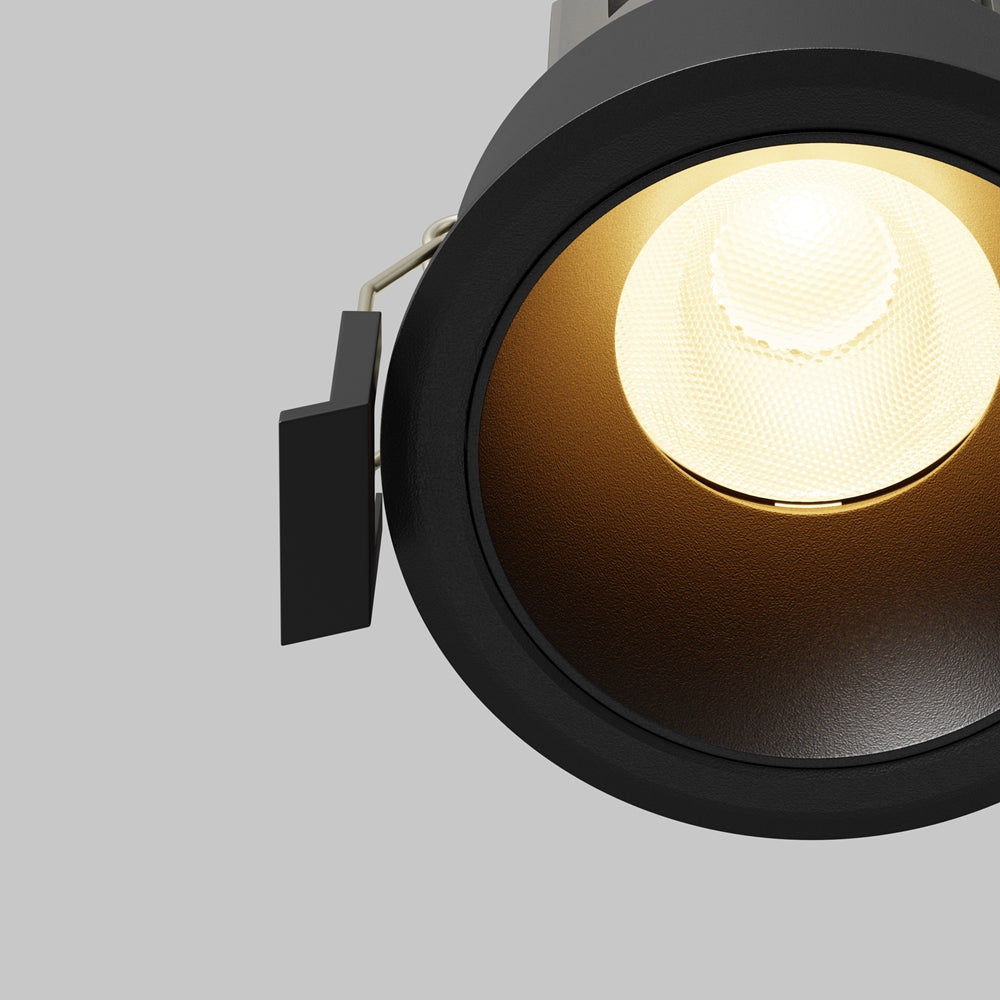 Maytoni Dip LED 50° recessed circular light black