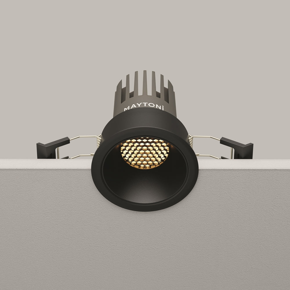 Maytoni Dip LED 50° recessed circular light black