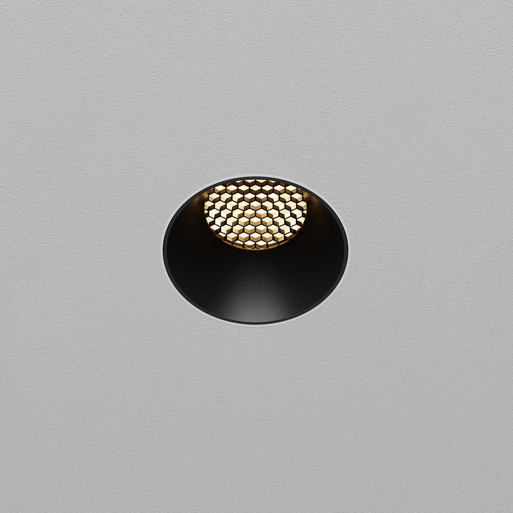 Maytoni Dip LED 50° recessed circular light black