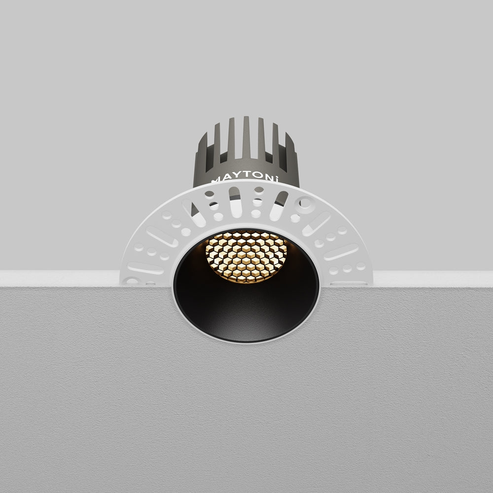 Maytoni Dip LED 50° recessed circular light black