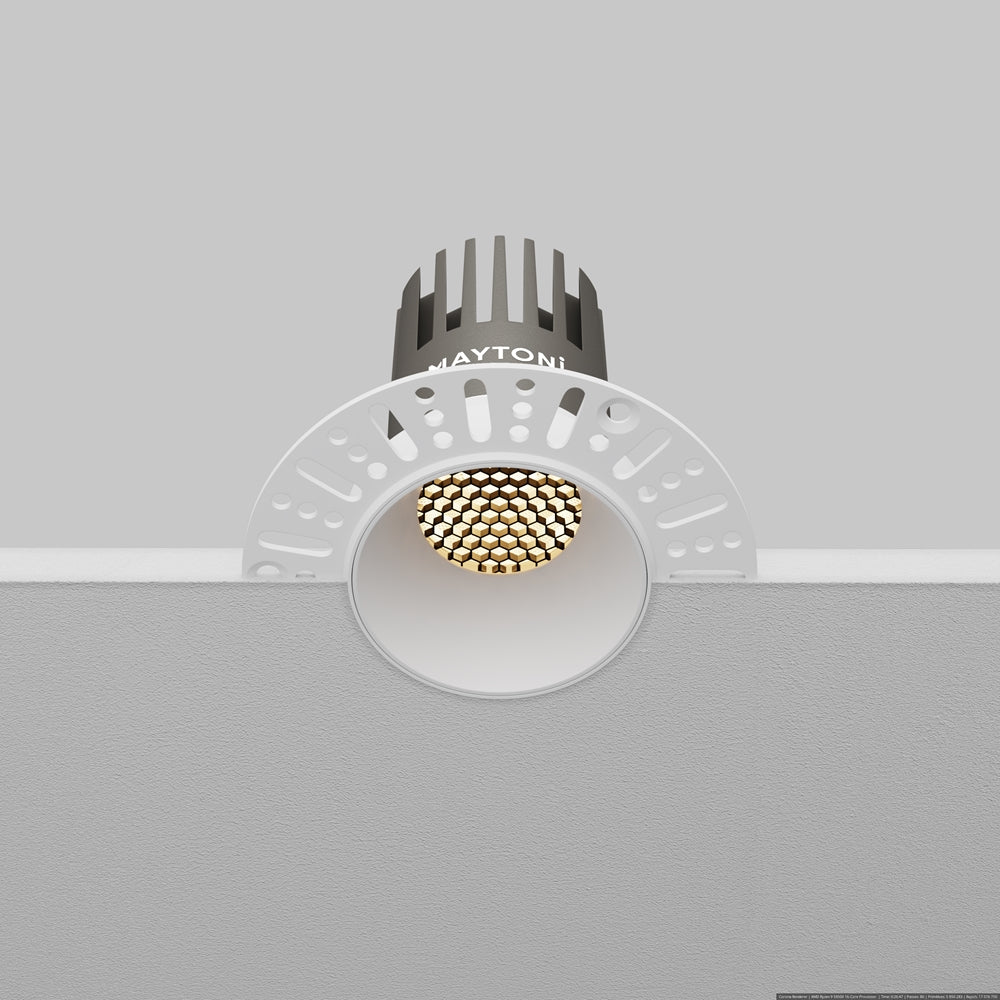 Maytoni Dip LED 50° recessed circular light white