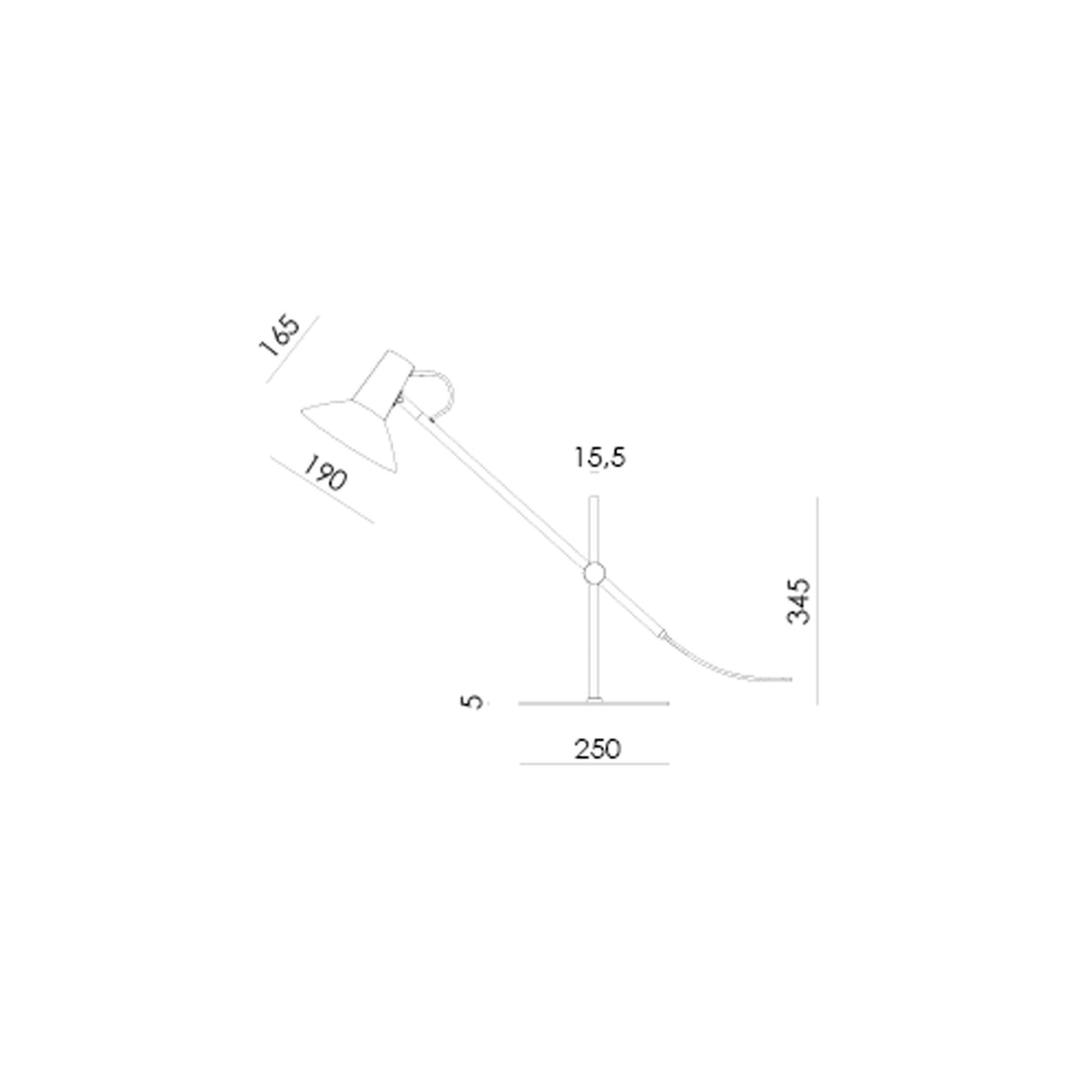 Aromas Hudo E27 table light