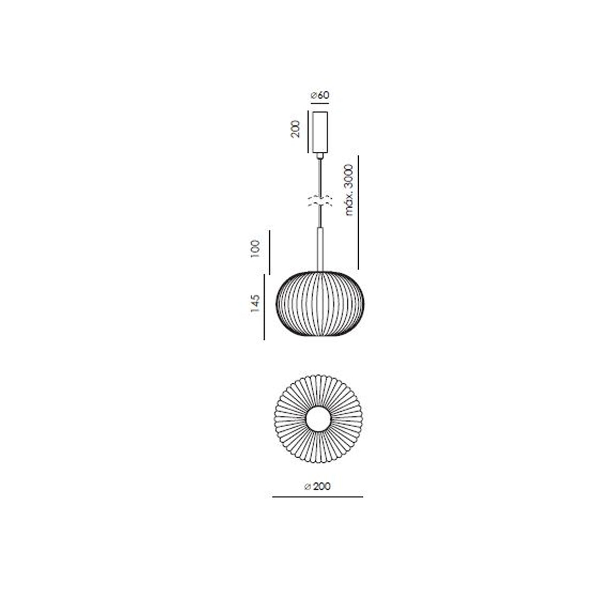 Aromas Irzo G9 pendant light