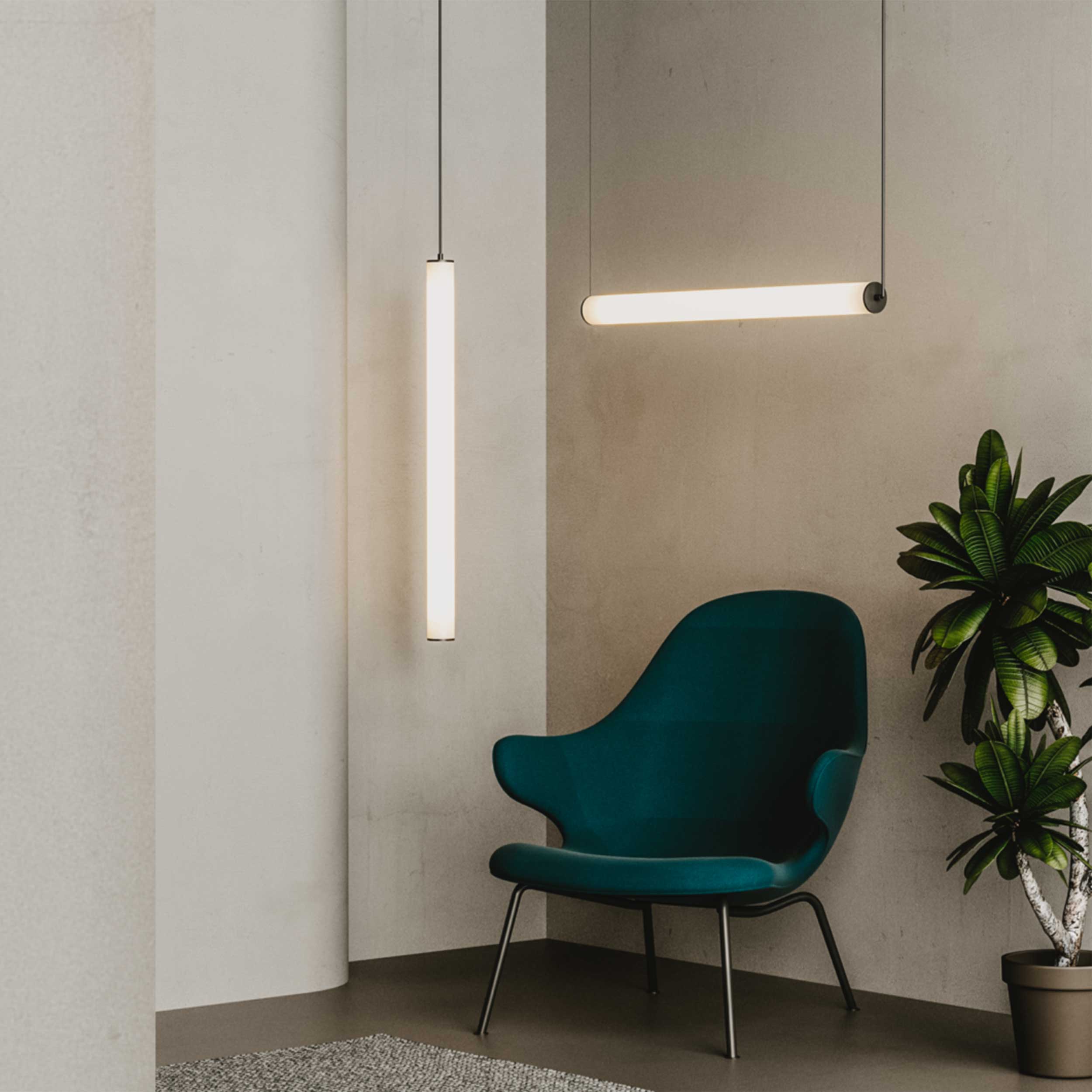 Aromas Tube LED pendant light