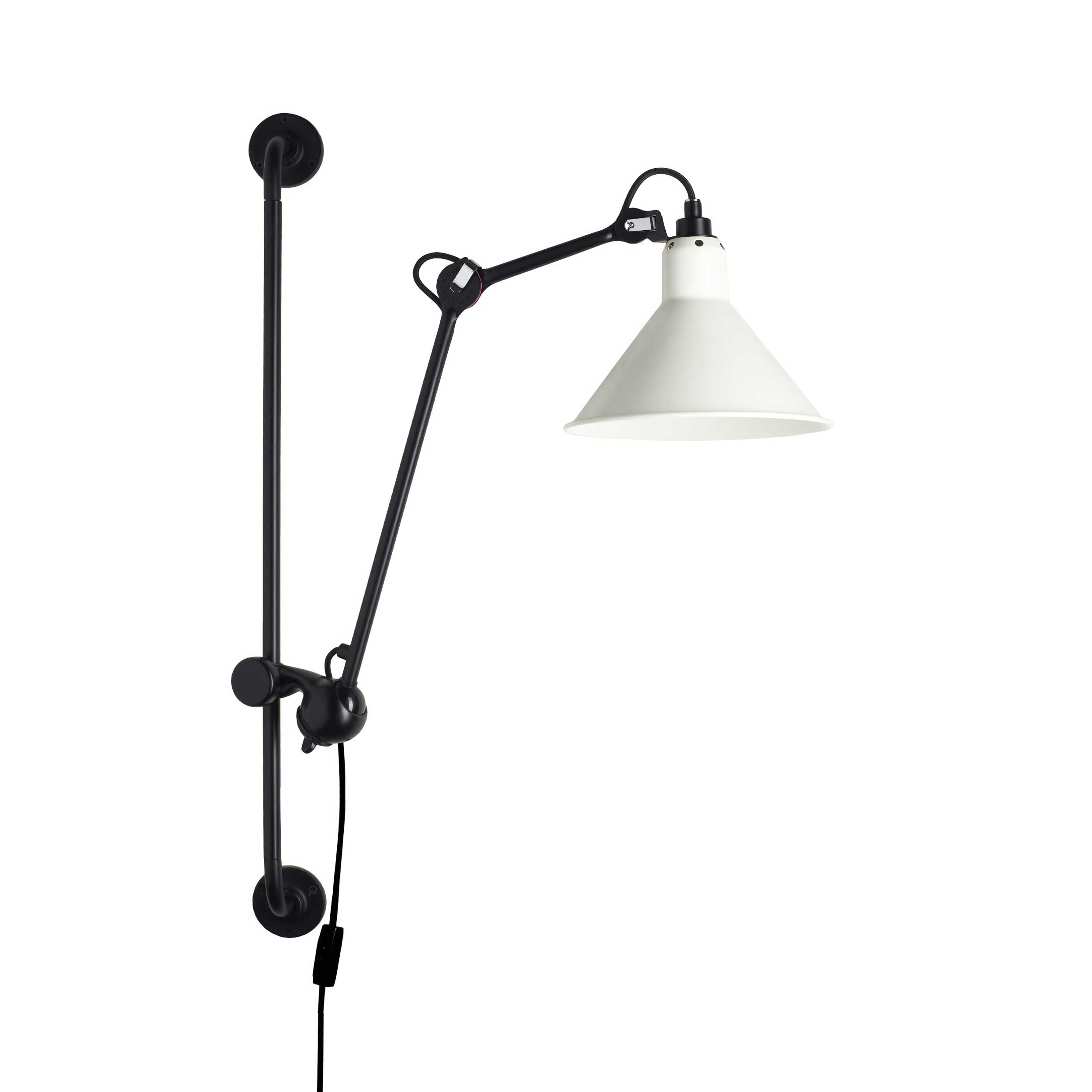 DCW éditions Lampe Gras N°210 E14 wall lamp with switch