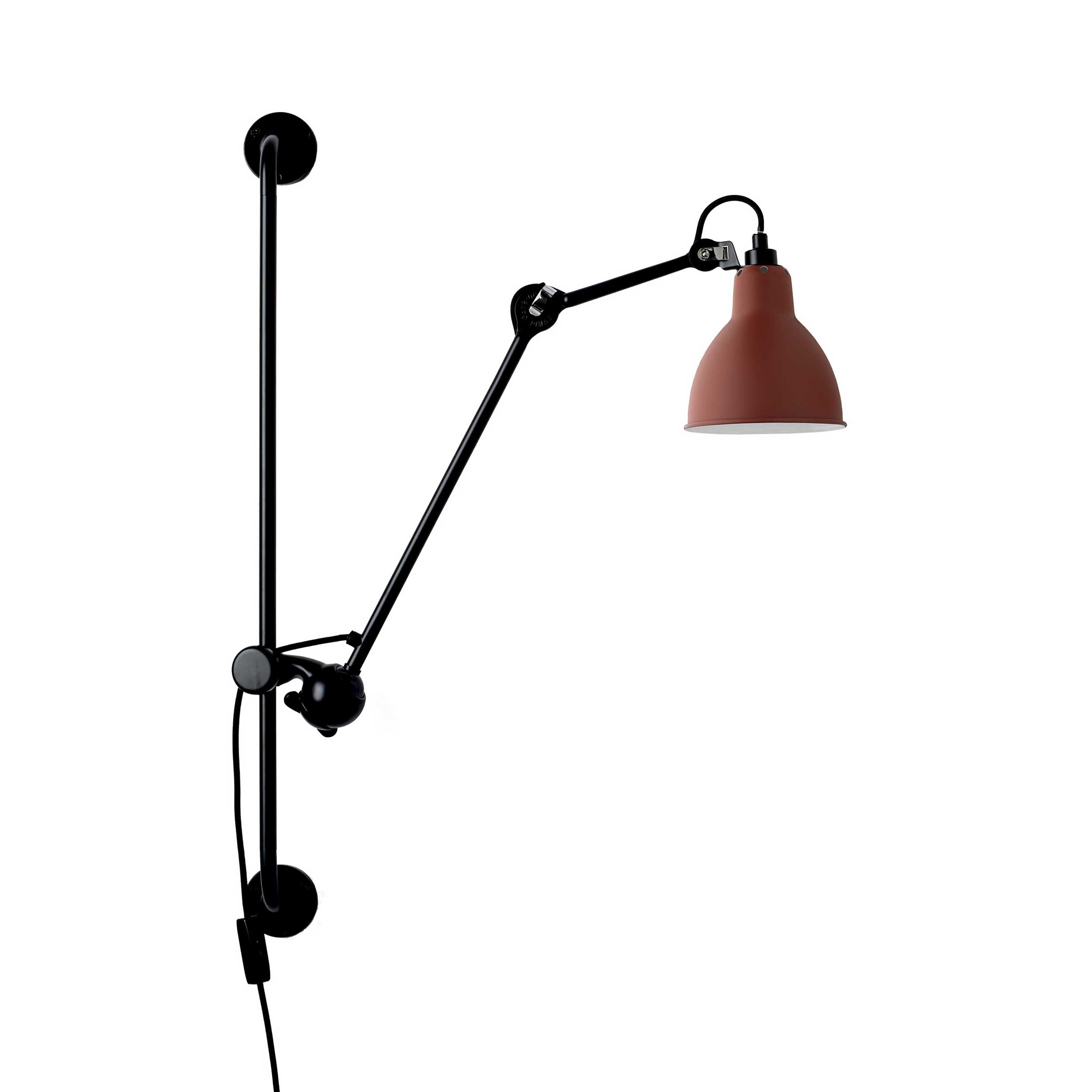 DCW éditions Lampe Gras N°210 E14 wall lamp with switch