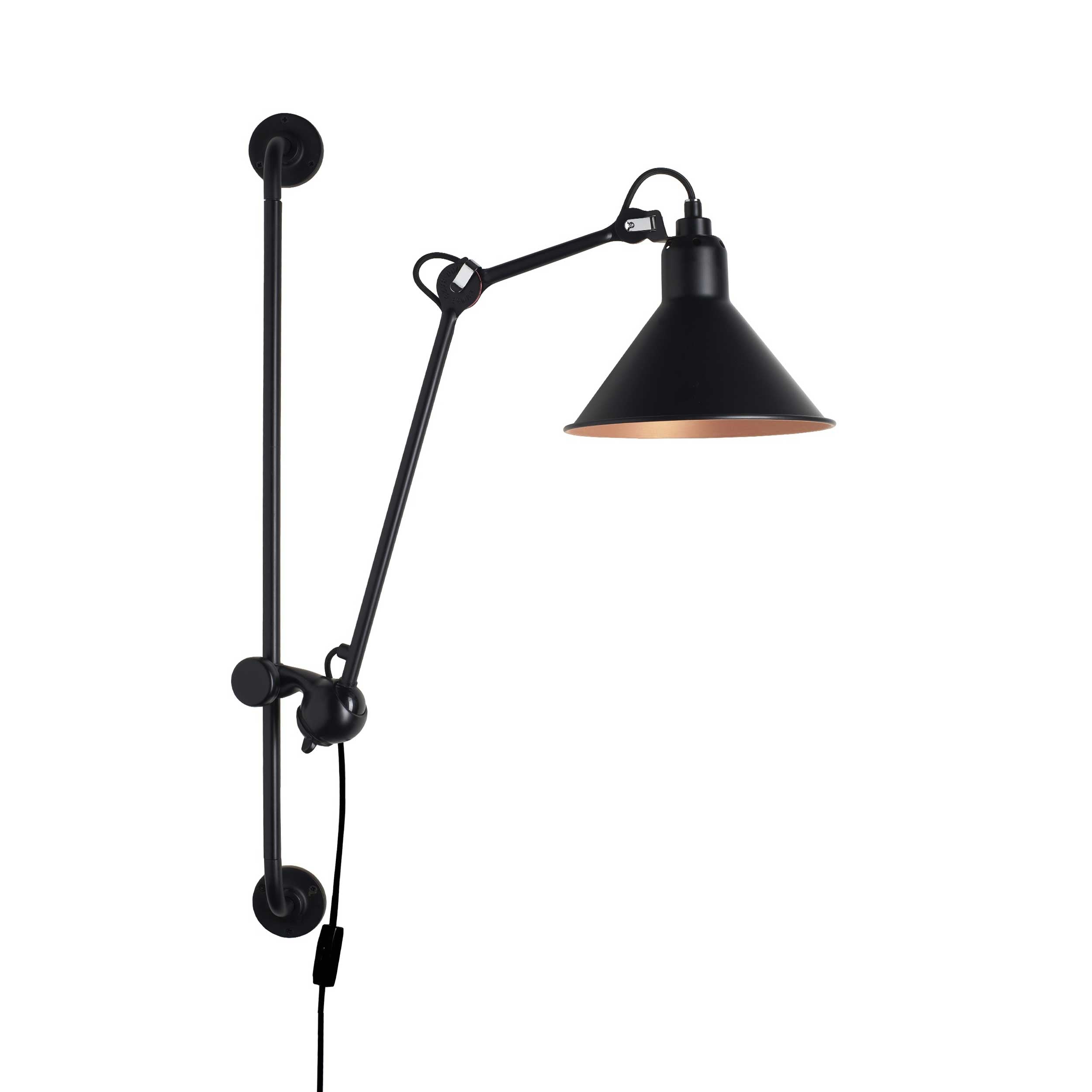 DCW éditions Lampe Gras N°210 E14 wall lamp with switch
