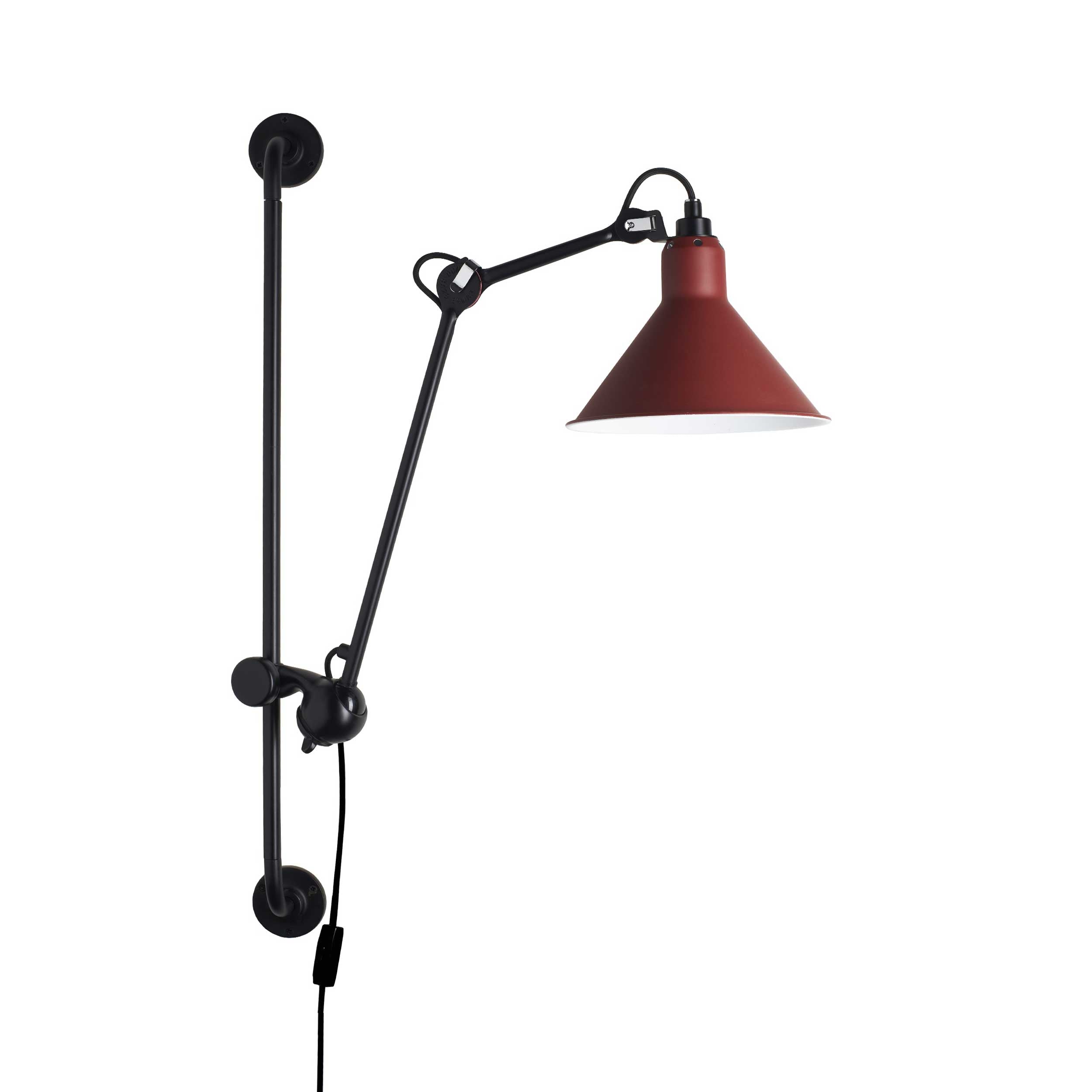 DCW éditions Lampe Gras N°210 E14 wall lamp with switch