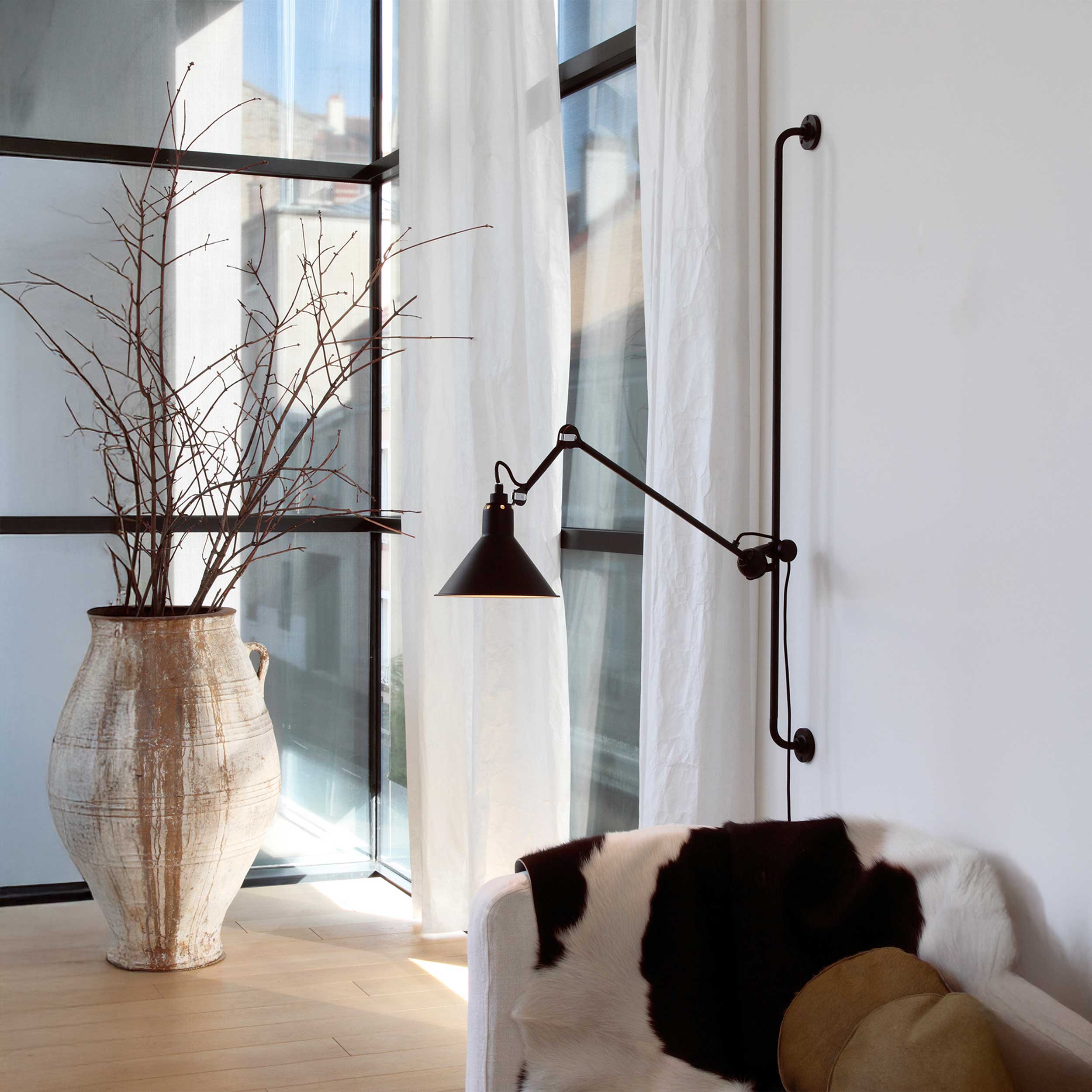 DCW éditions Lampe Gras N°214 E14 sliding wall lamp