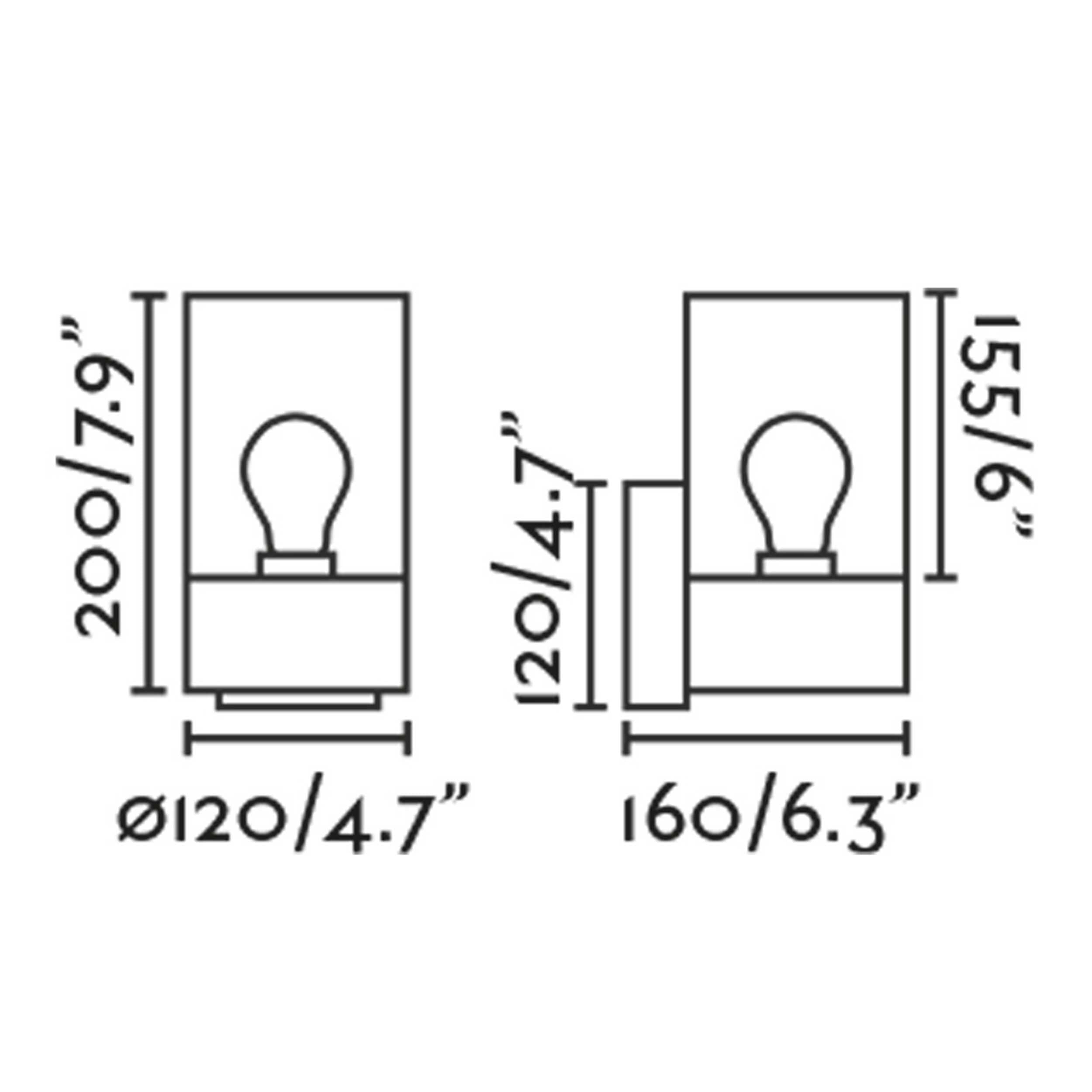 Faro Kila E27 wall mounted exterior light IP65