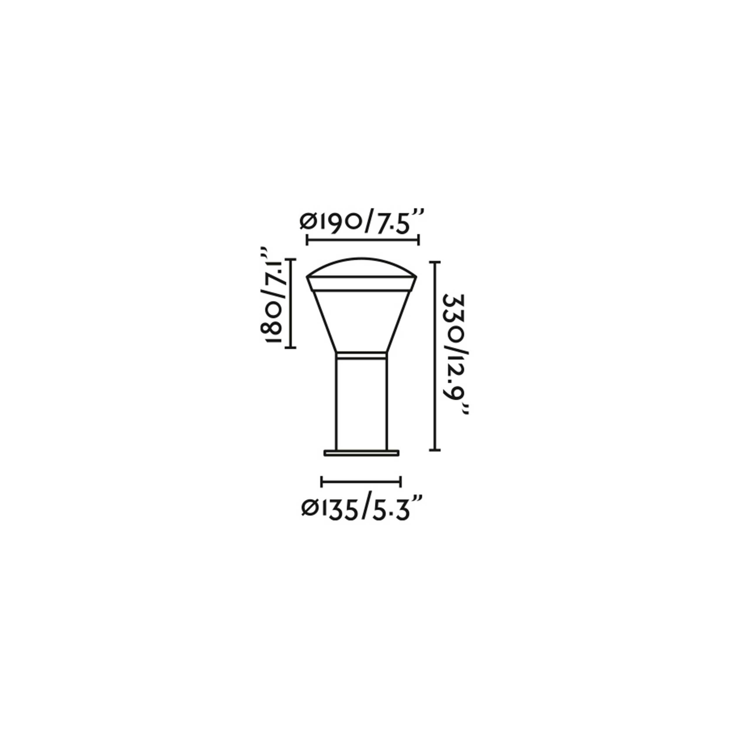 Faro Shelby LED column exterior light IP54