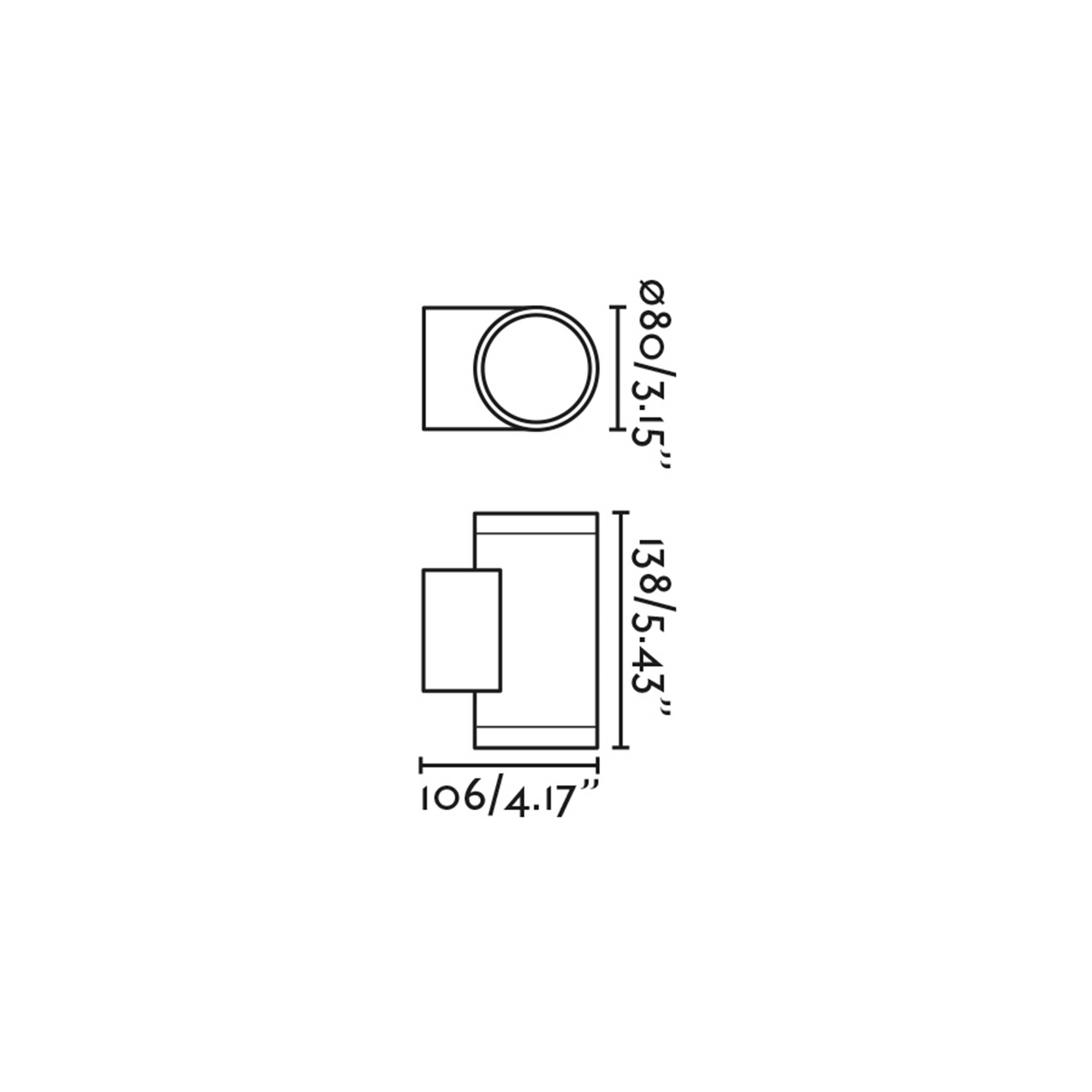 Faro Tond LED exterior wall light IP54