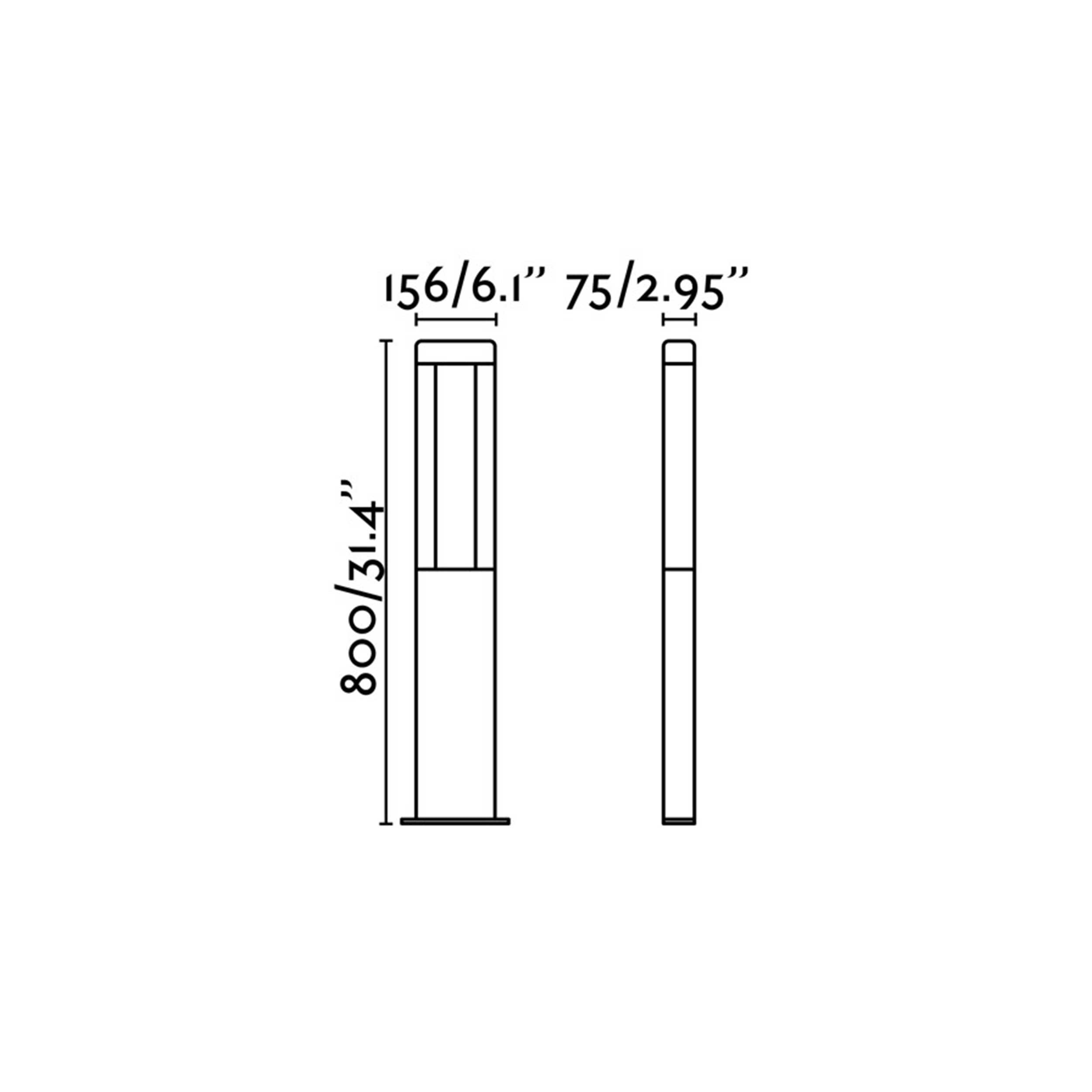 Faro Nanda LED column exterior light IP54