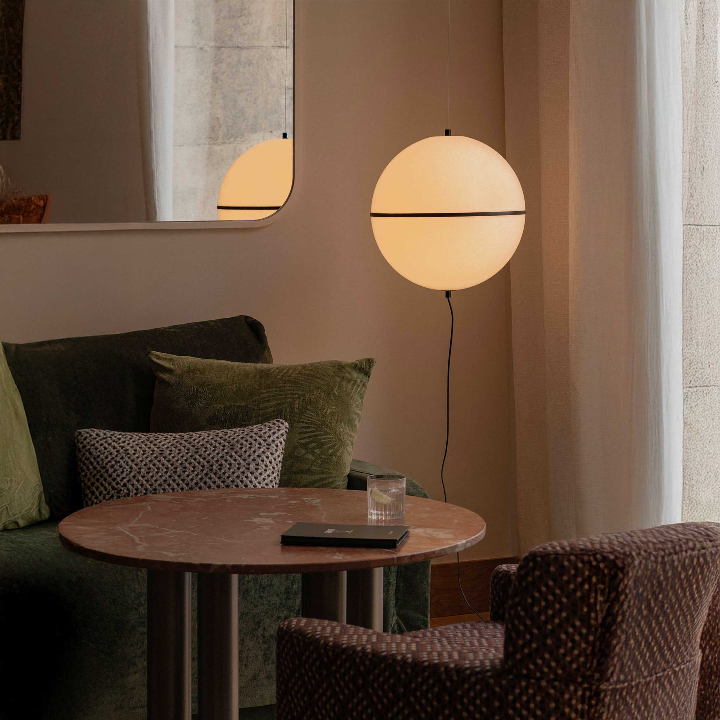 Faro Dome pendant light with switch