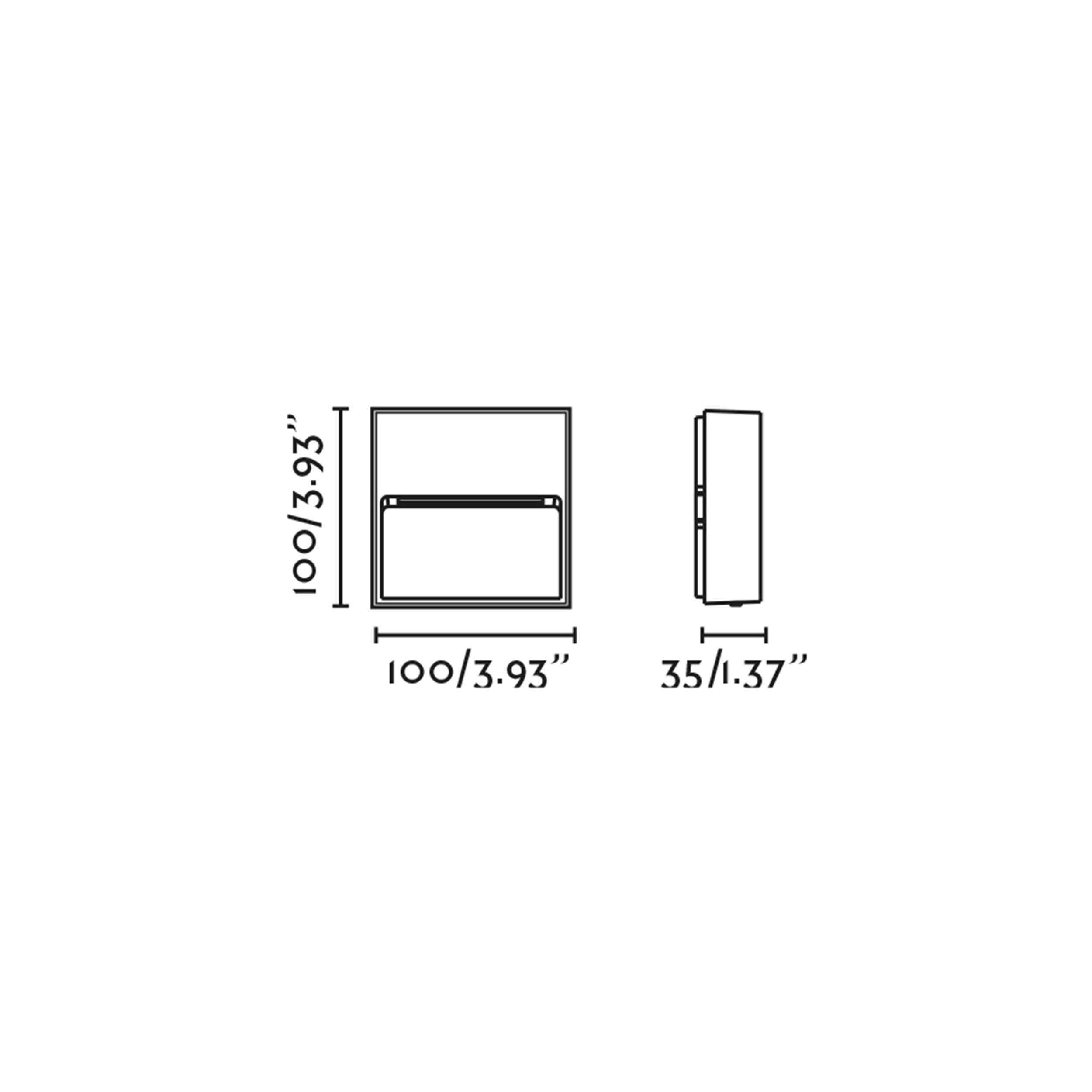 Faro Dune LED square exterior light IP65