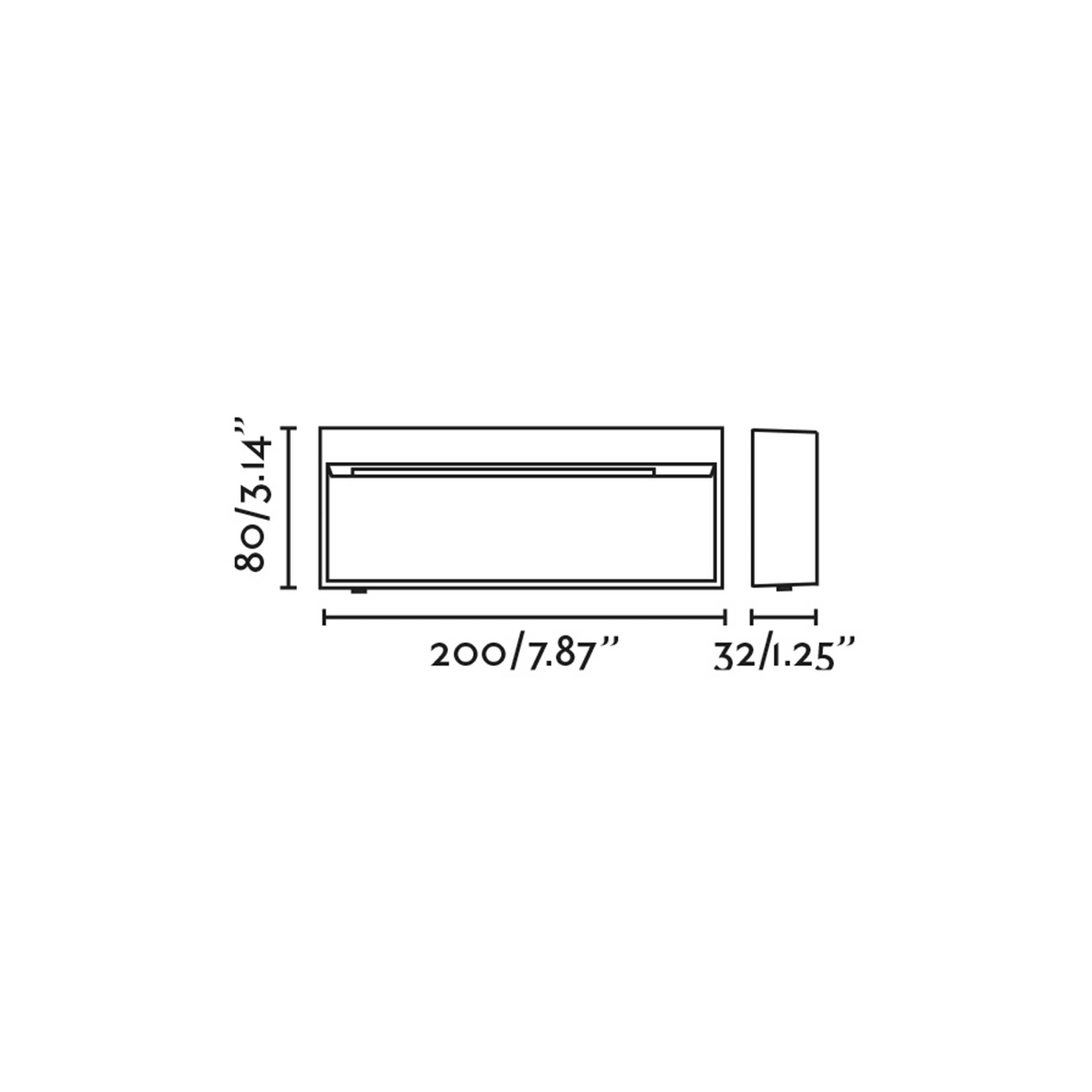 Faro Dune LED rectangular exterior light IP65