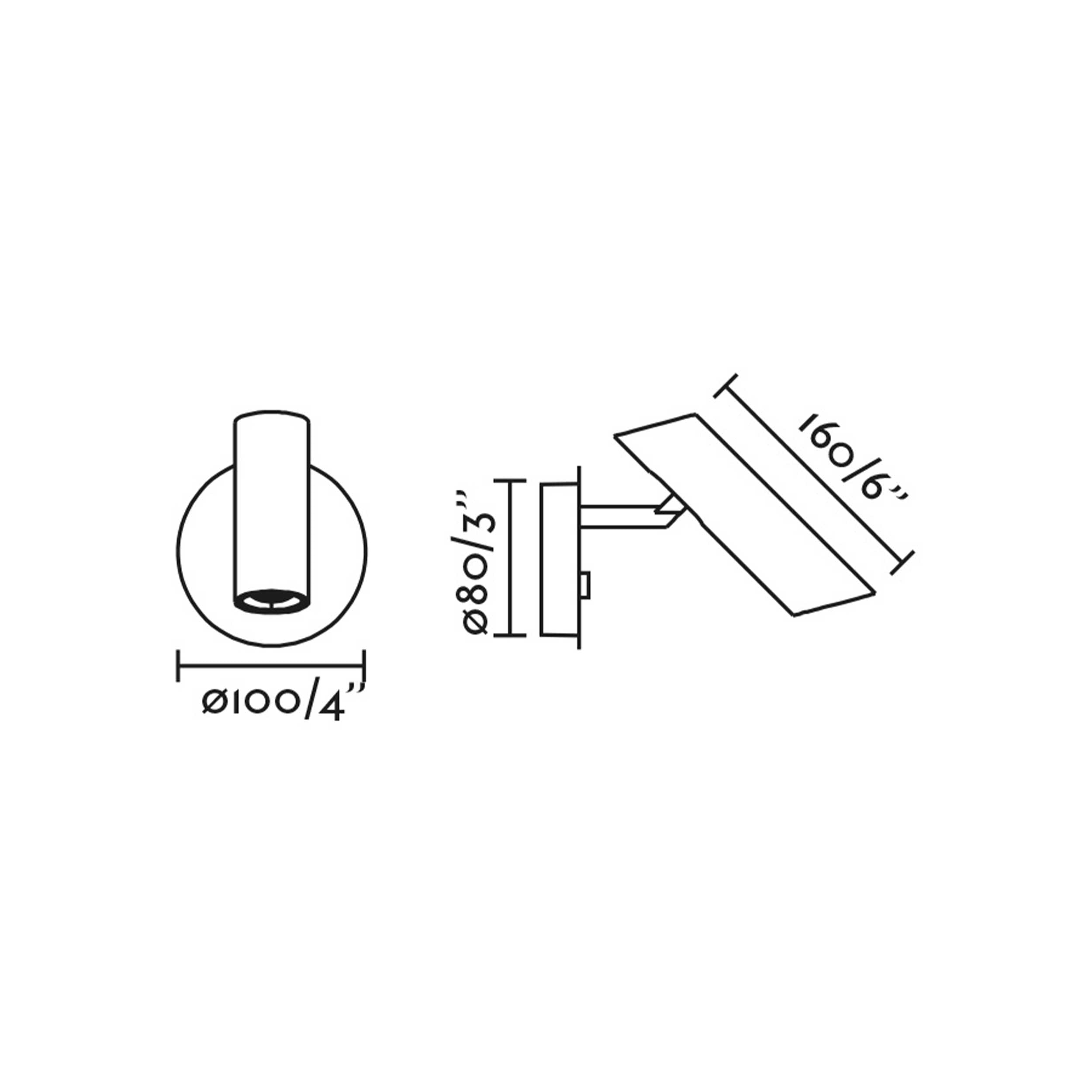 Faro Leo LED wall light for bed