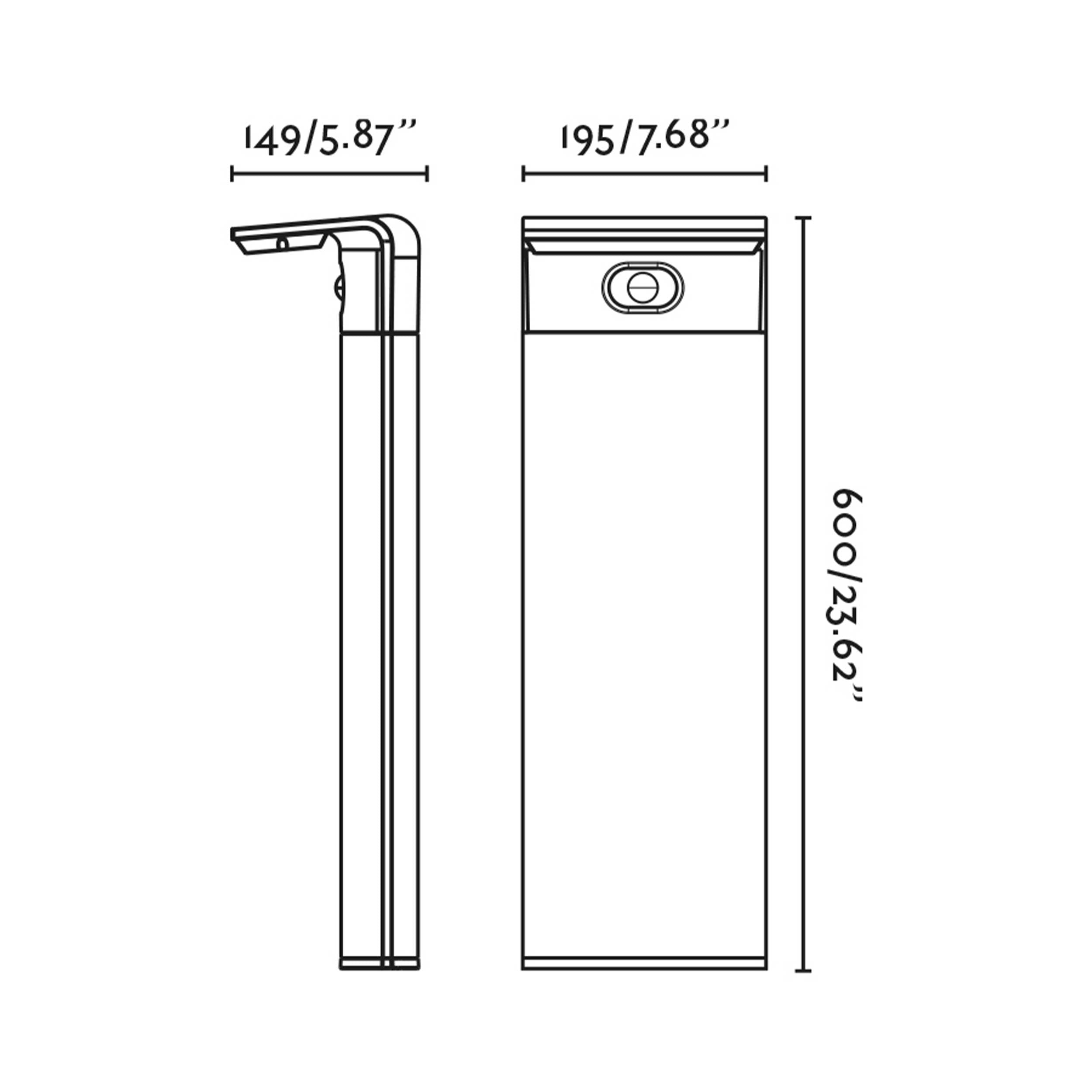 Faro Luma LED column exterior light IP65