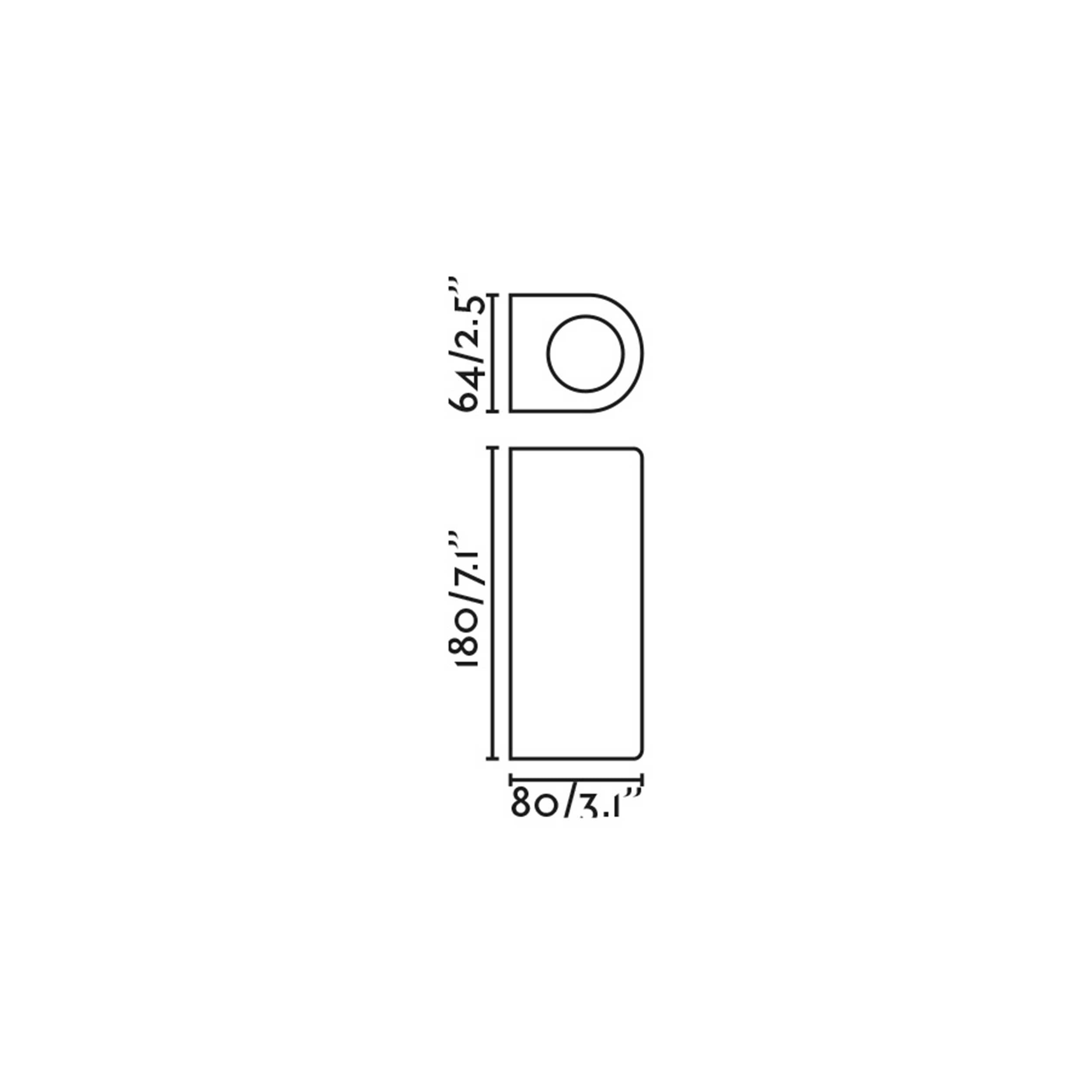 Faro Estela GU10 wall mounted exterior light IP65