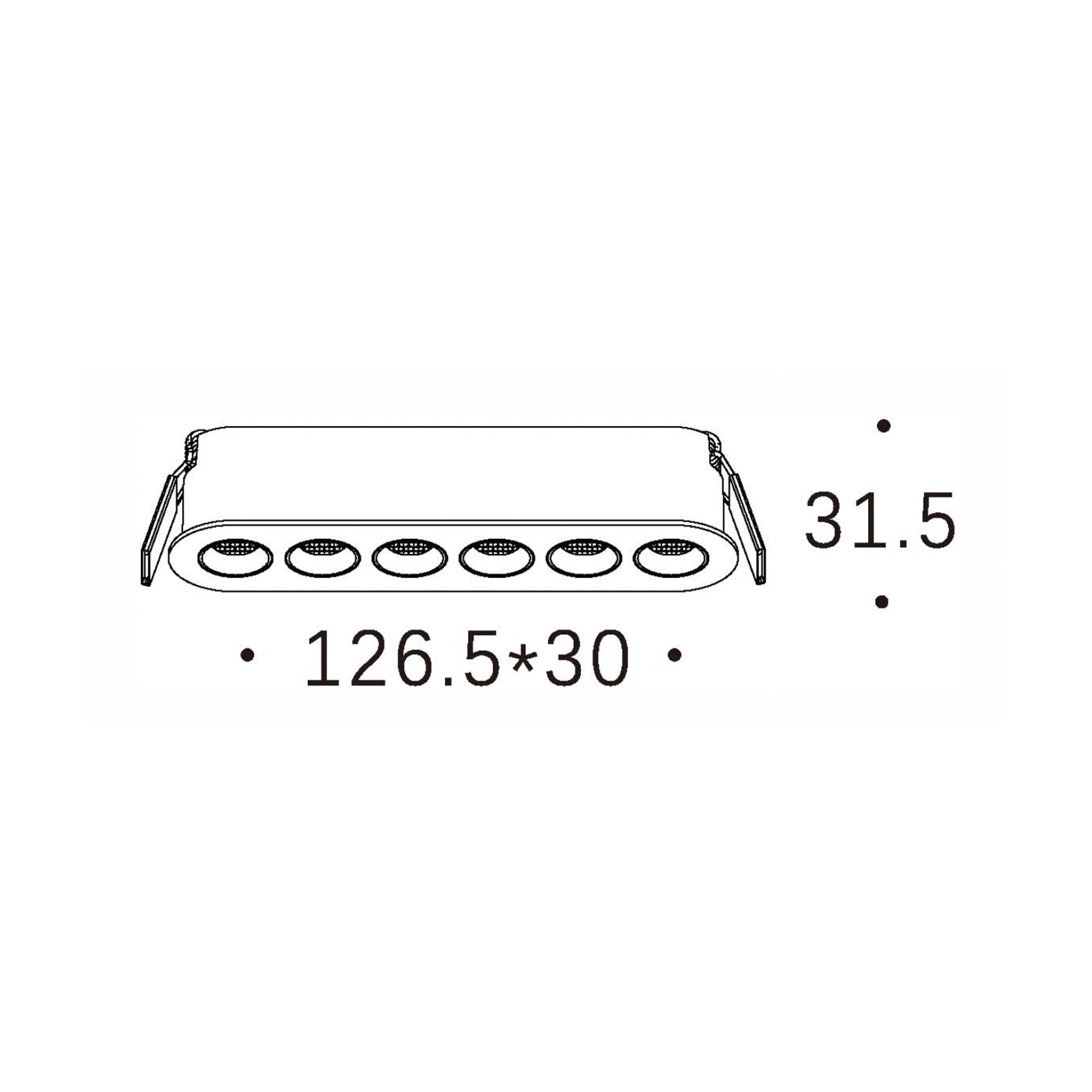 Mono LED zápustné svítidlo Ra>90