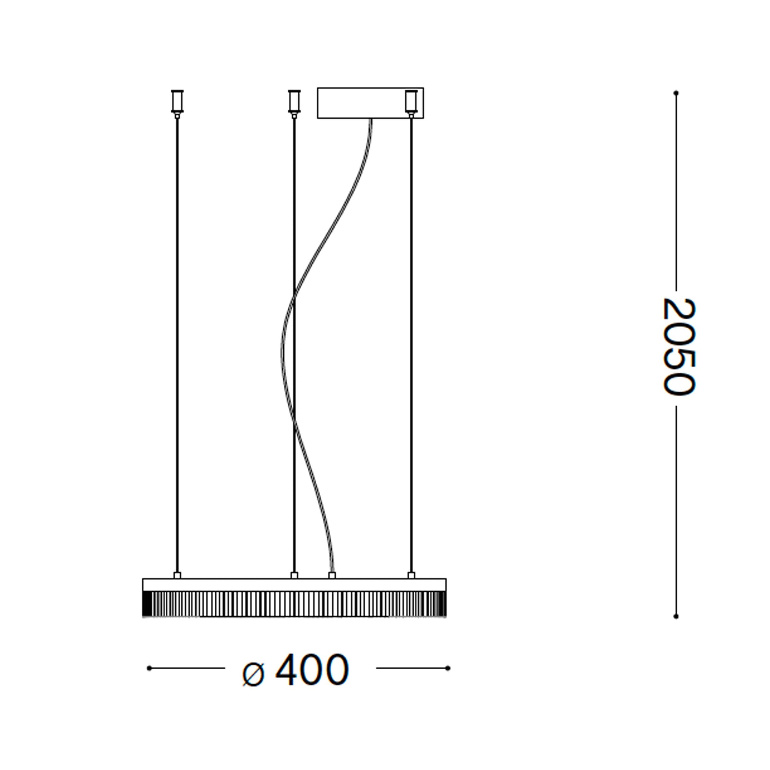 Ideal lux Crown LED round pendant luminaire