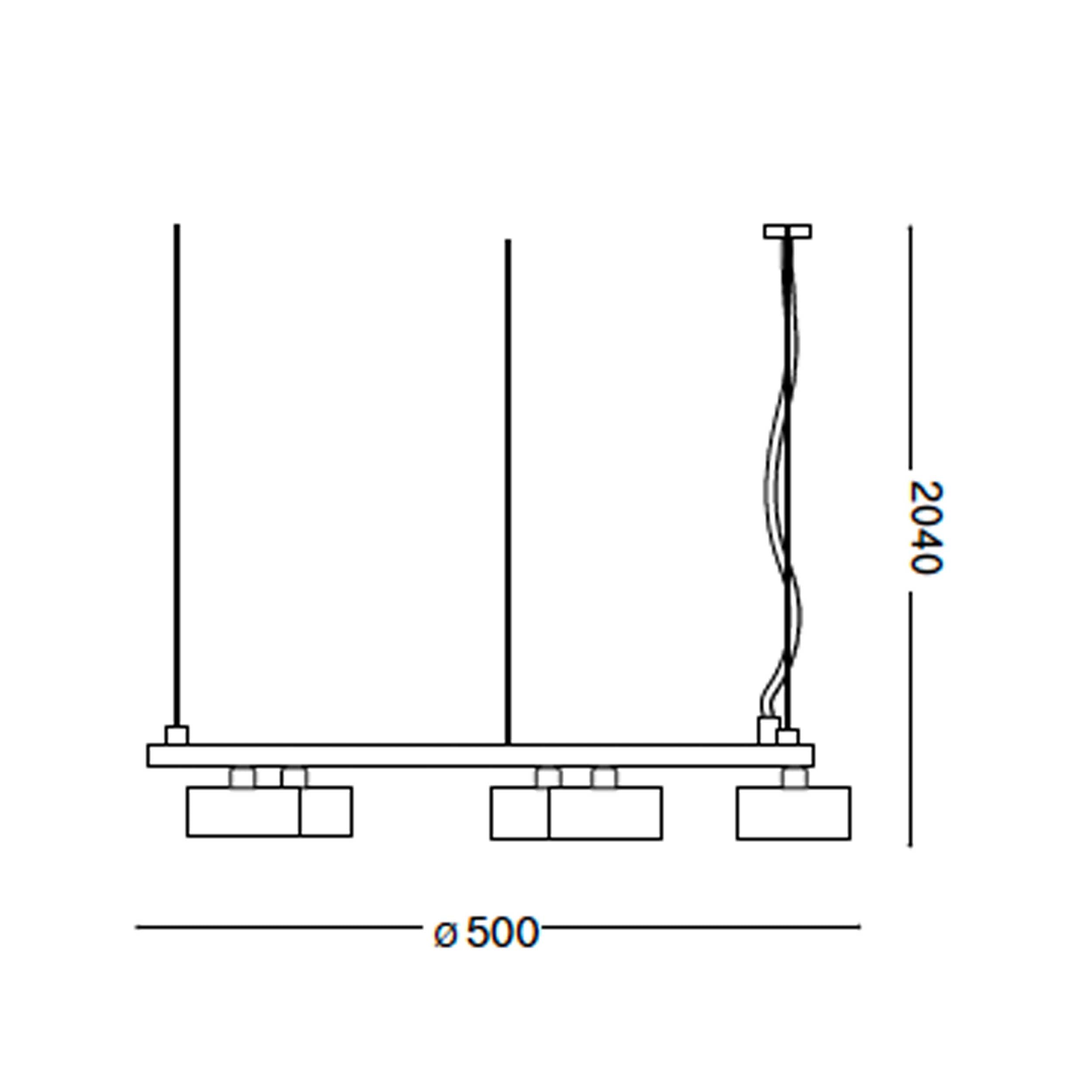 Ideal lux Minor GX53 round pendant luminaire