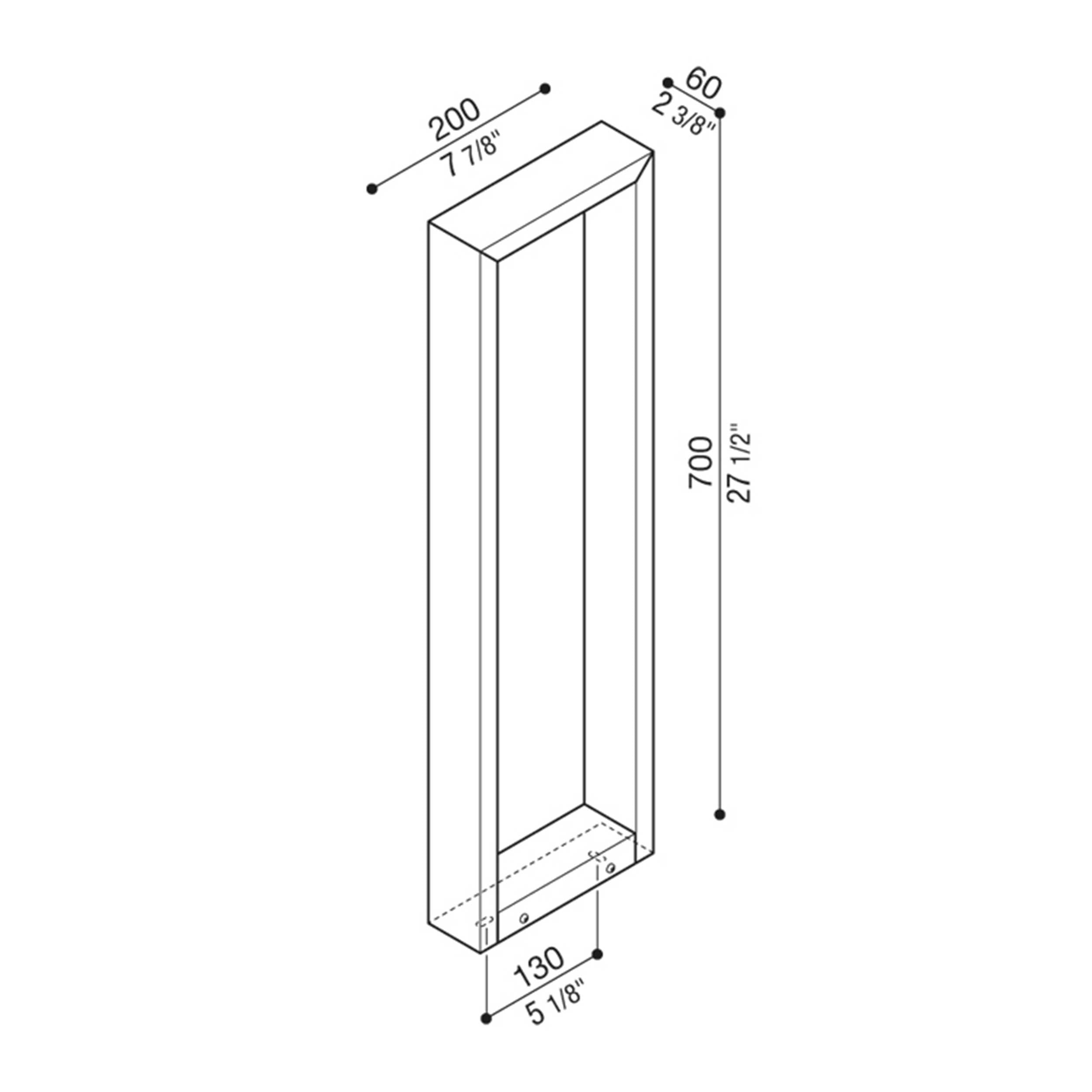 Lombardo Arke LED exterior column light IP66 24V