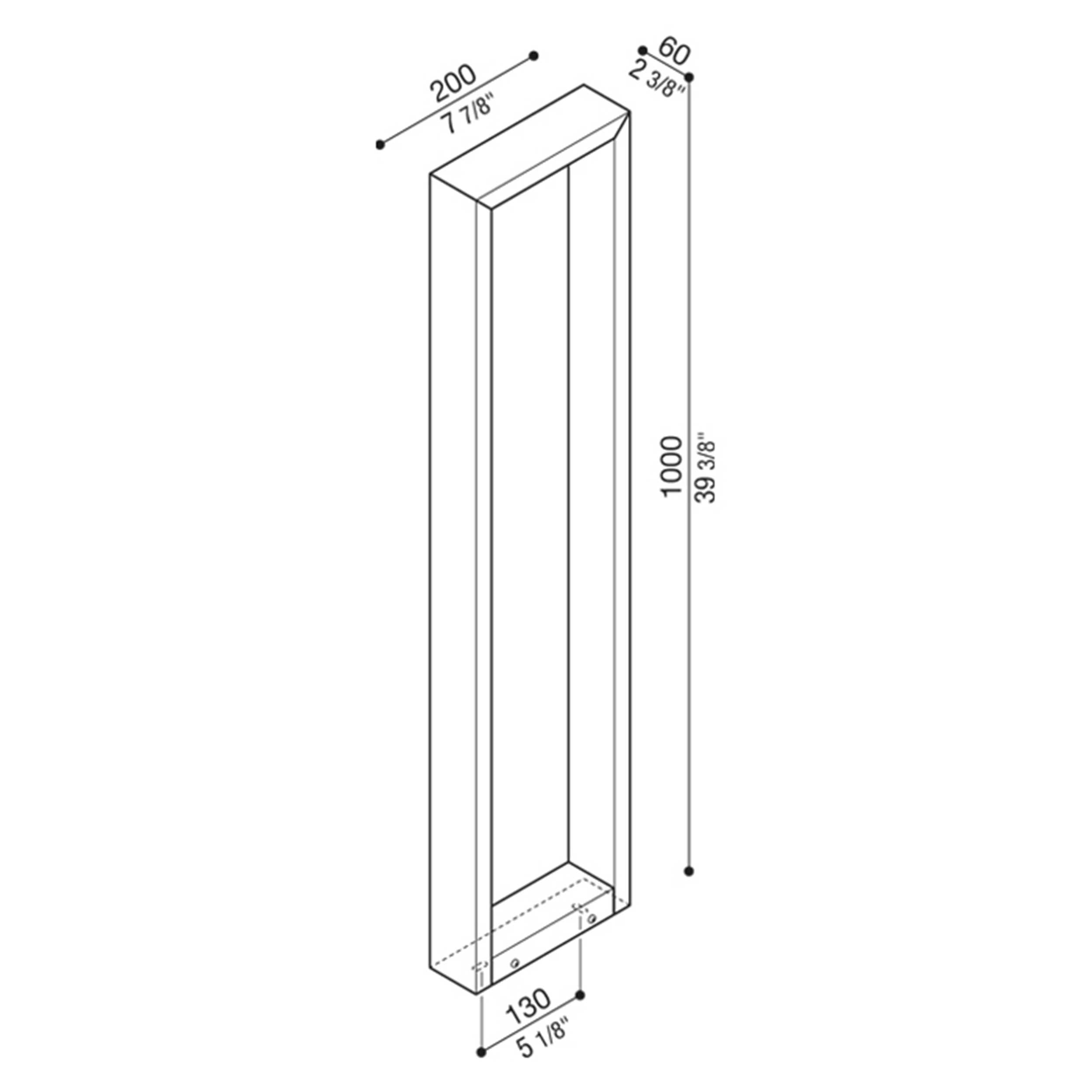 Lombardo Arke LED exterior column light IP66 24V