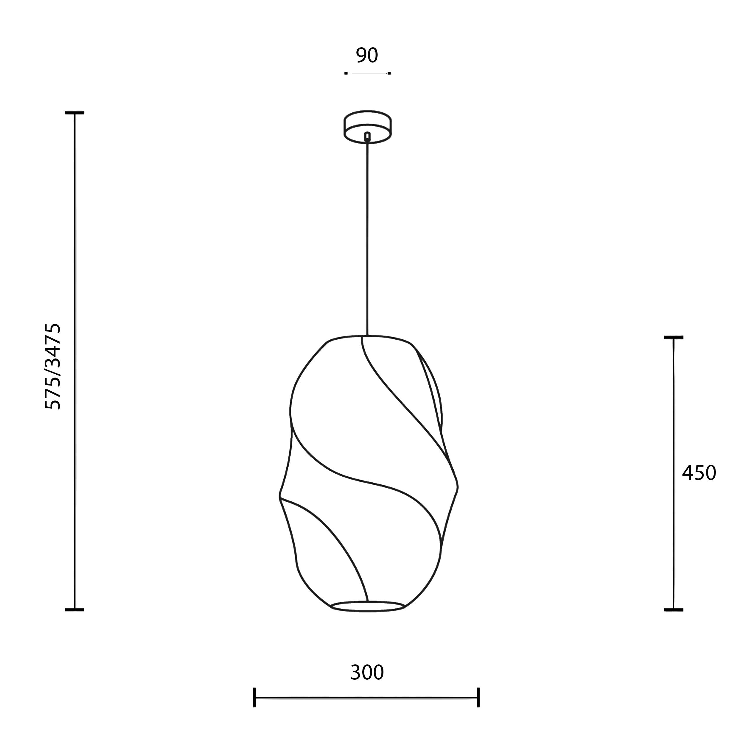 Maytoni Bloom E27 pendant light