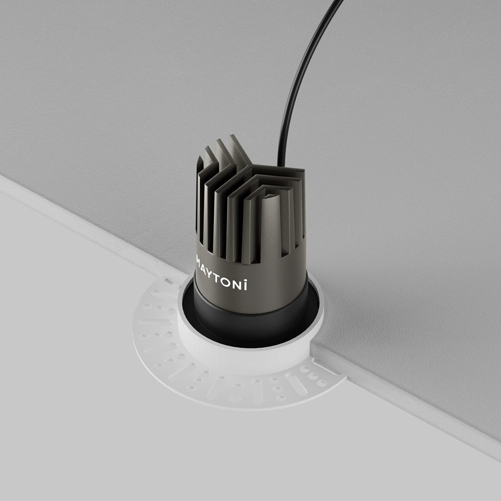 Maytoni Dip LED 50° recessed circular light black