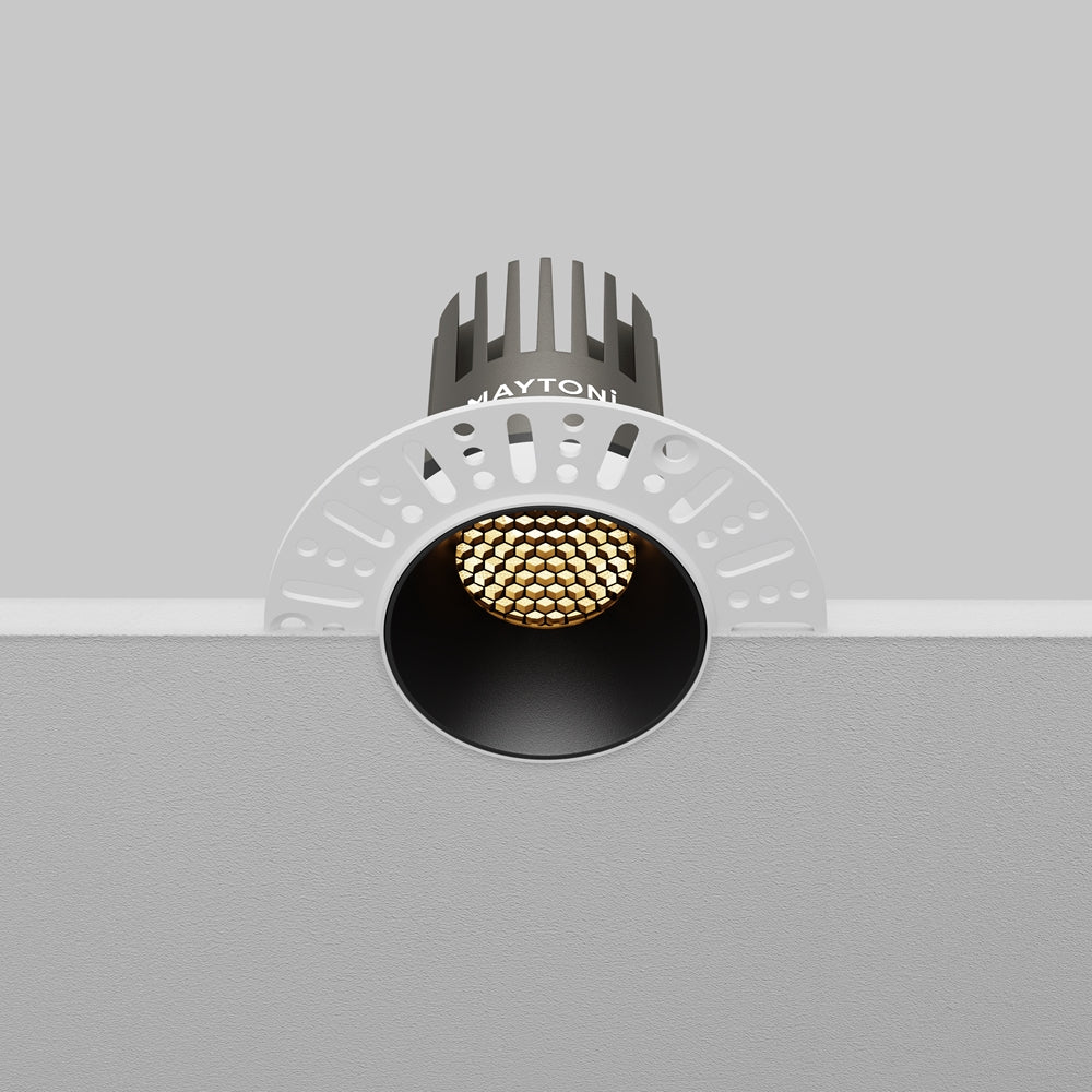 Maytoni Dip LED 50° recessed circular light black