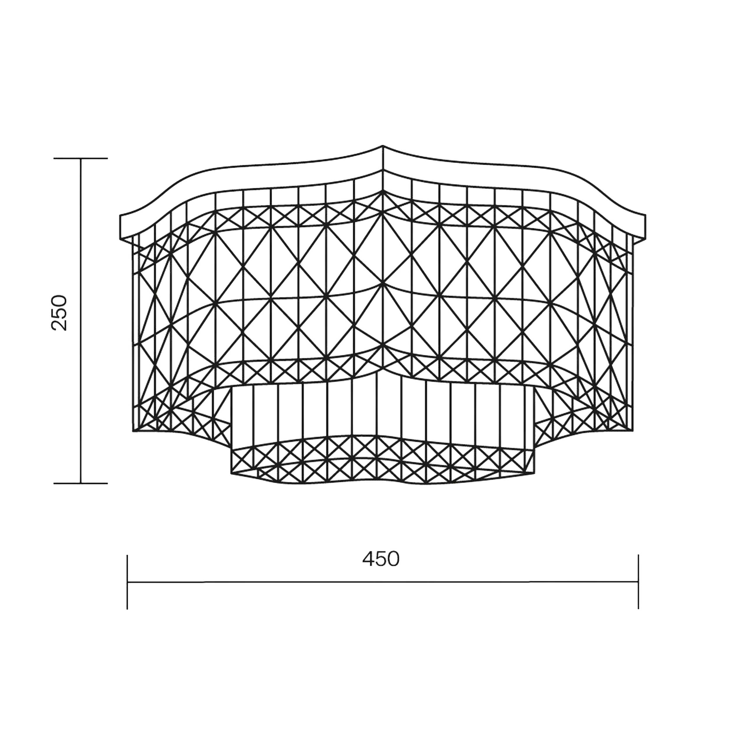 Maytoni Dune E14 surface-mounted crystal light