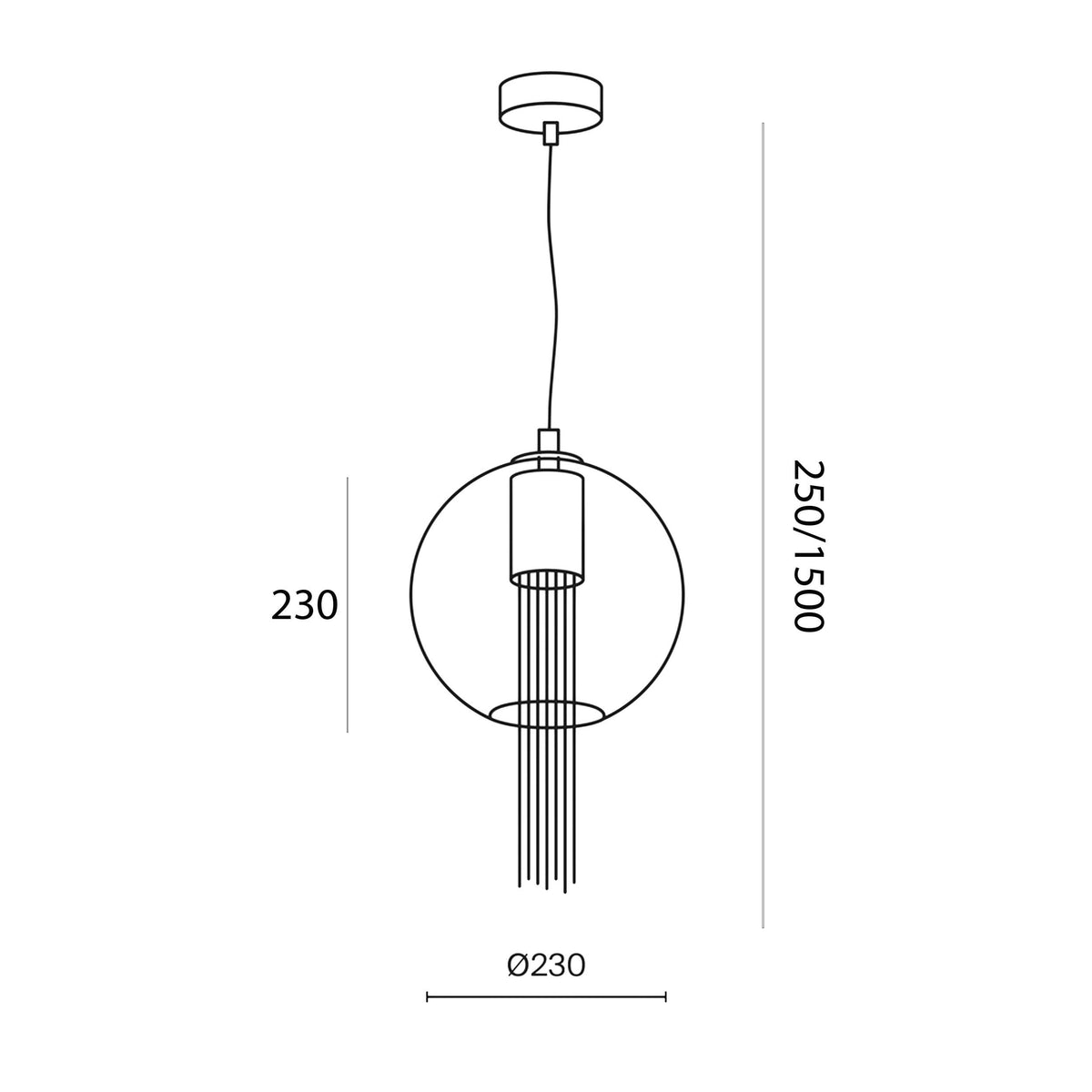 Maytoni Flusso GU10 pendant light