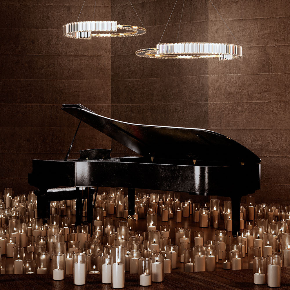 Maytoni Krone LED circular pendant light