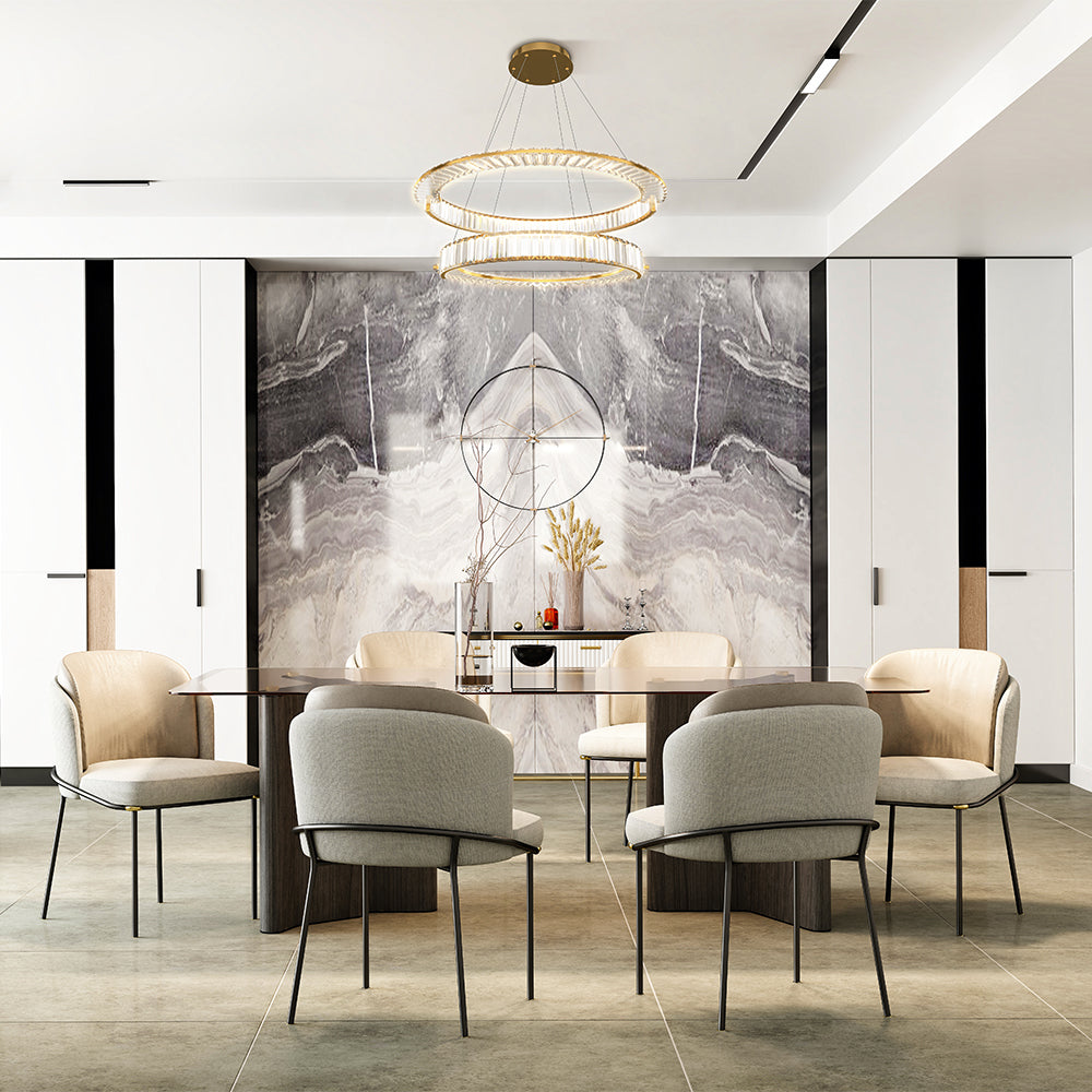 Maytoni Krone LED circular pendant light