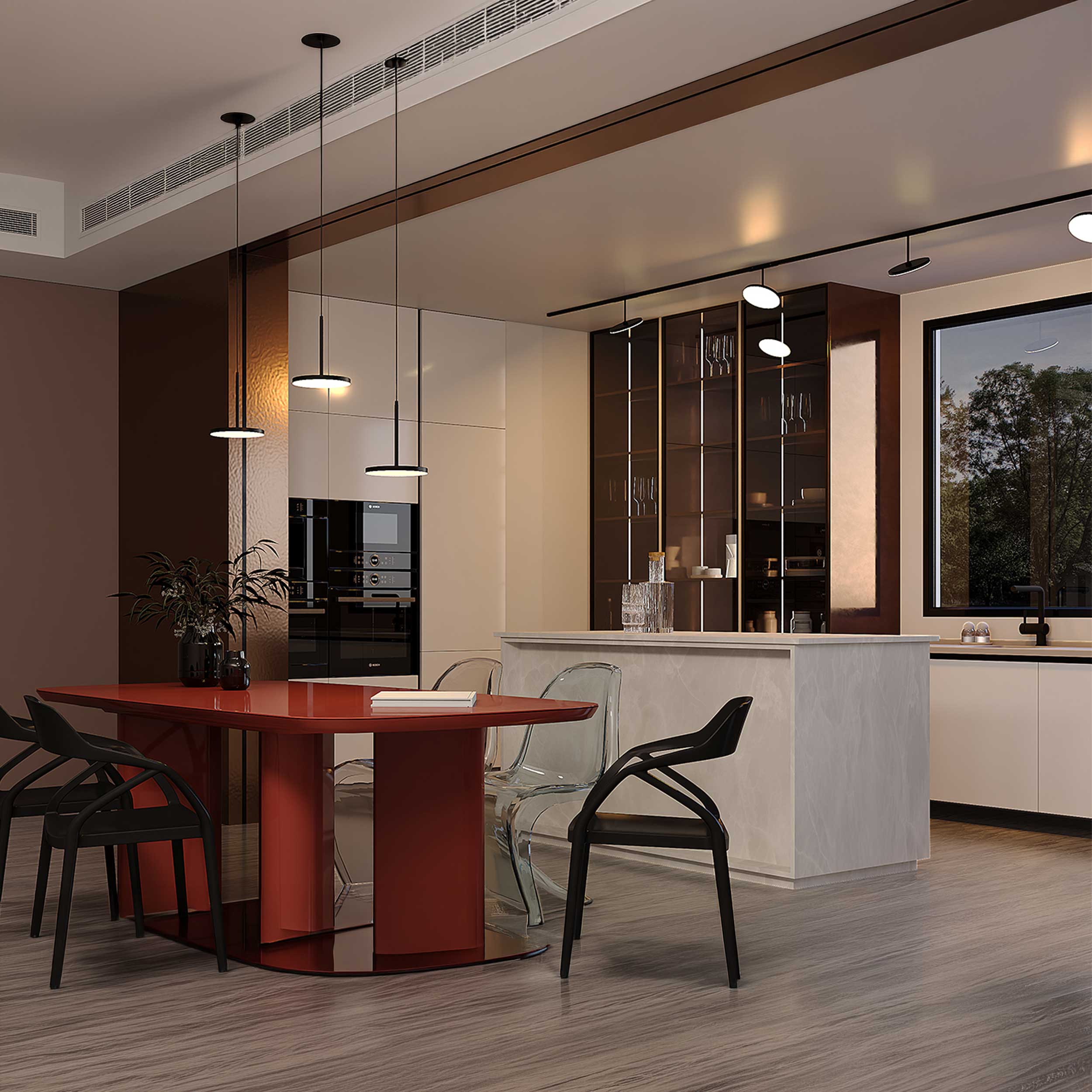 Maytoni Plato LED pendant light