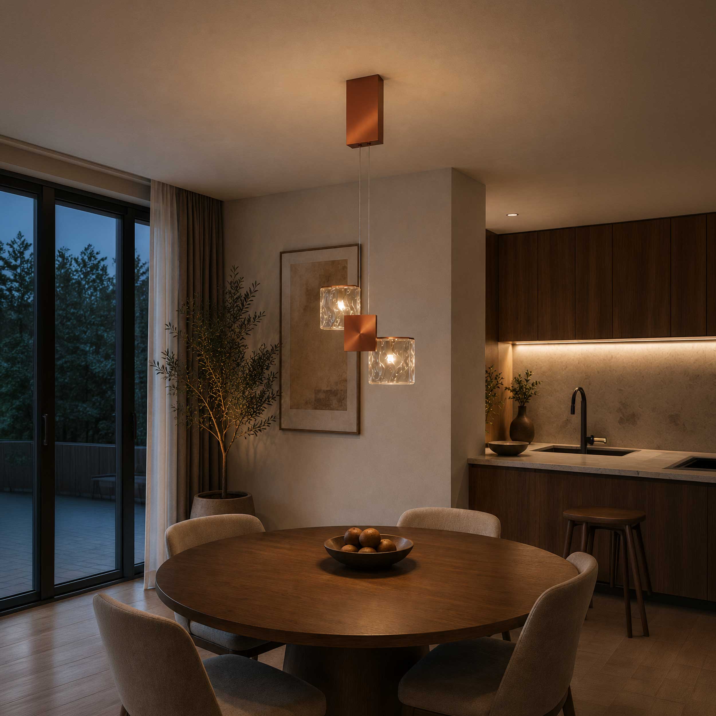 Maytoni Quadro LED pendant light