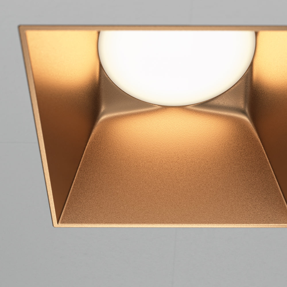 Maytoni GU10 recessed square downlight light