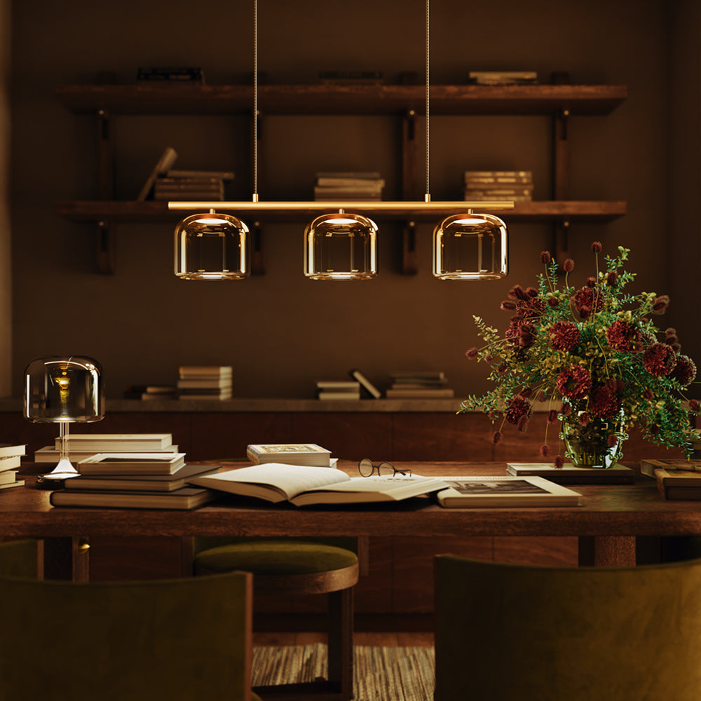 Maytoni Spirito LED pendant light with three lights