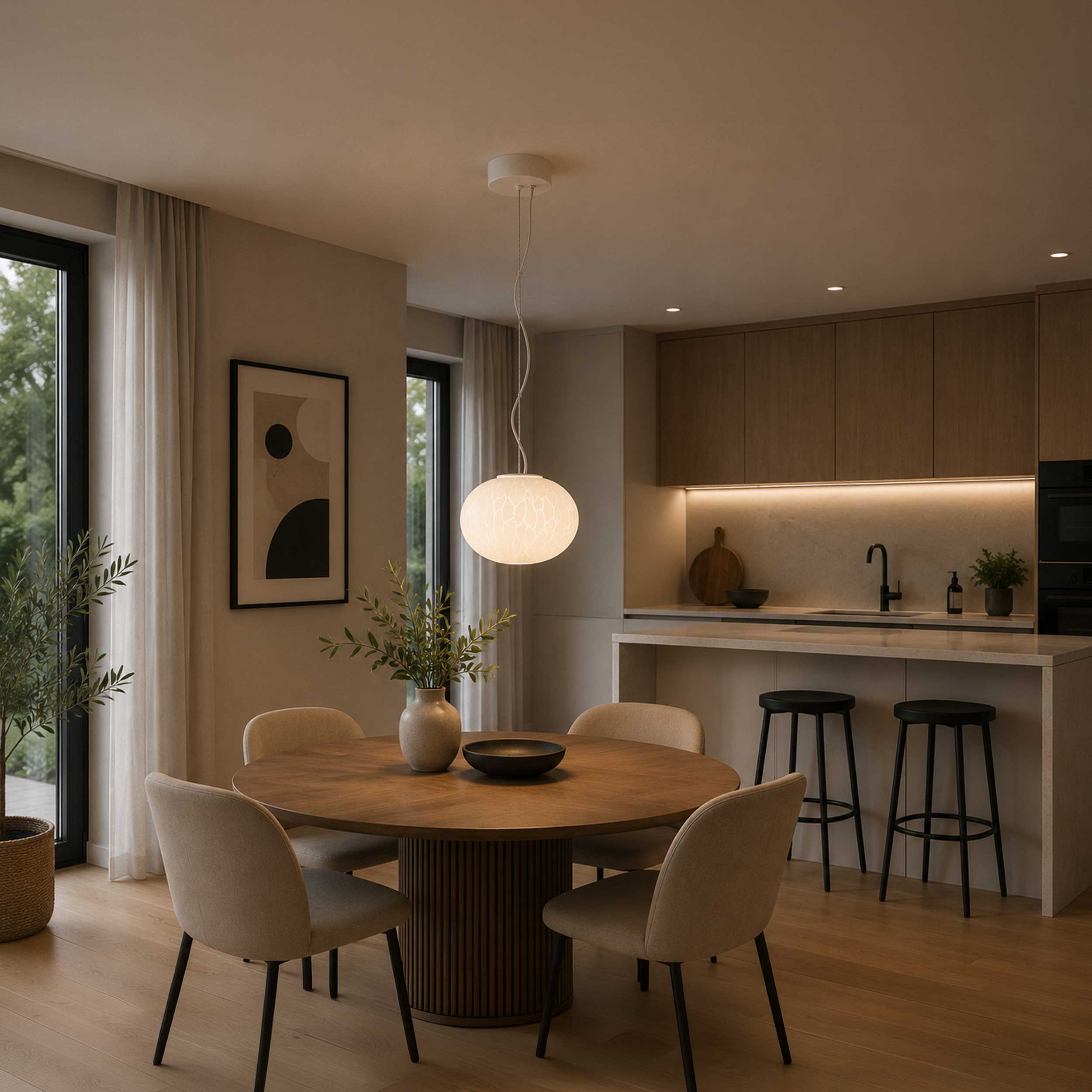 Maytoni Spume LED pendant light