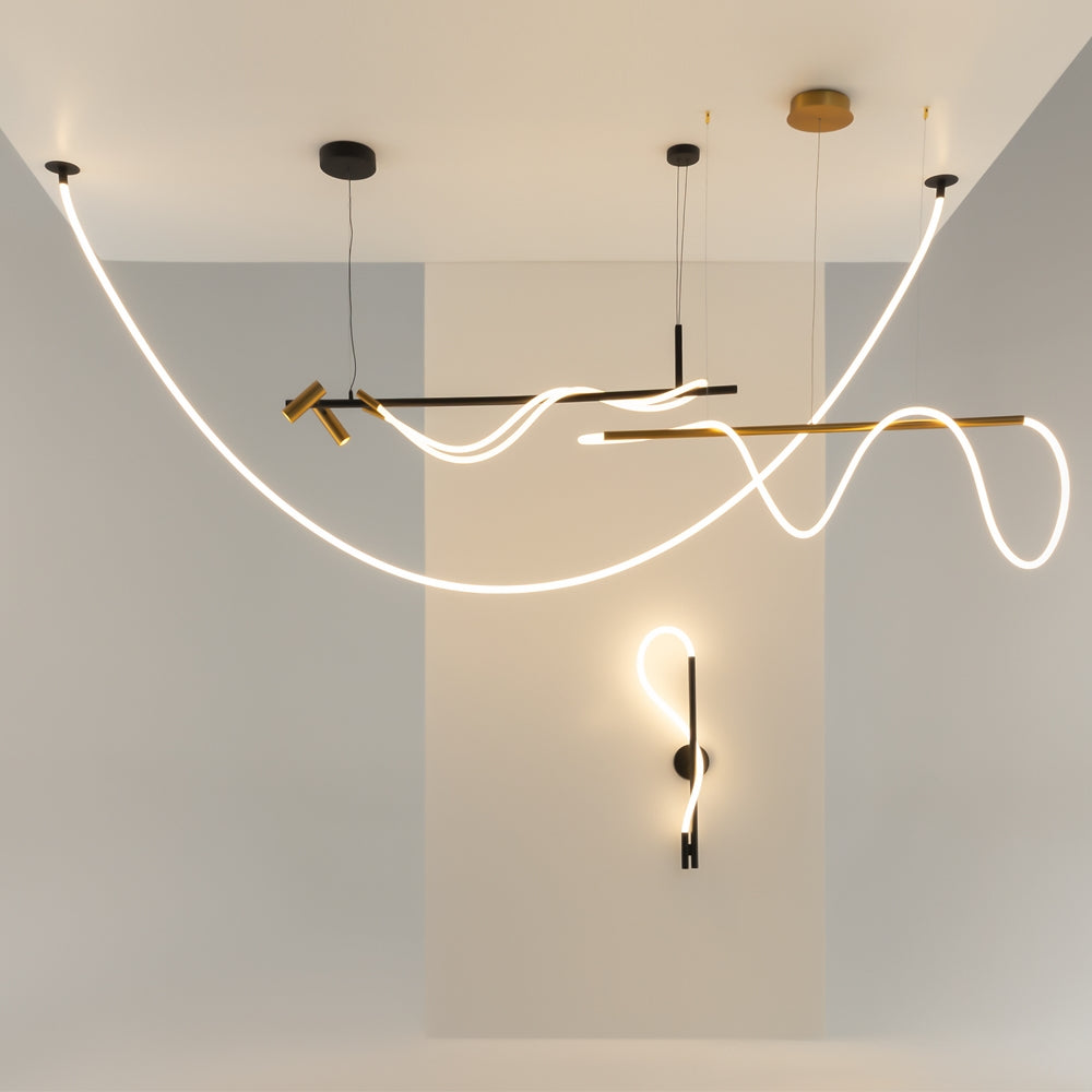 Maytoni Tau LED pendant light with additional lights