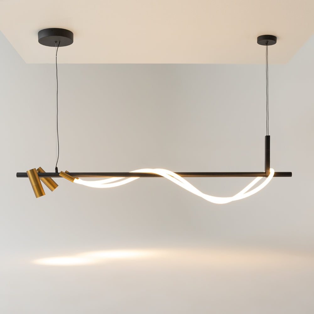 Maytoni Tau LED pendant light with additional lights